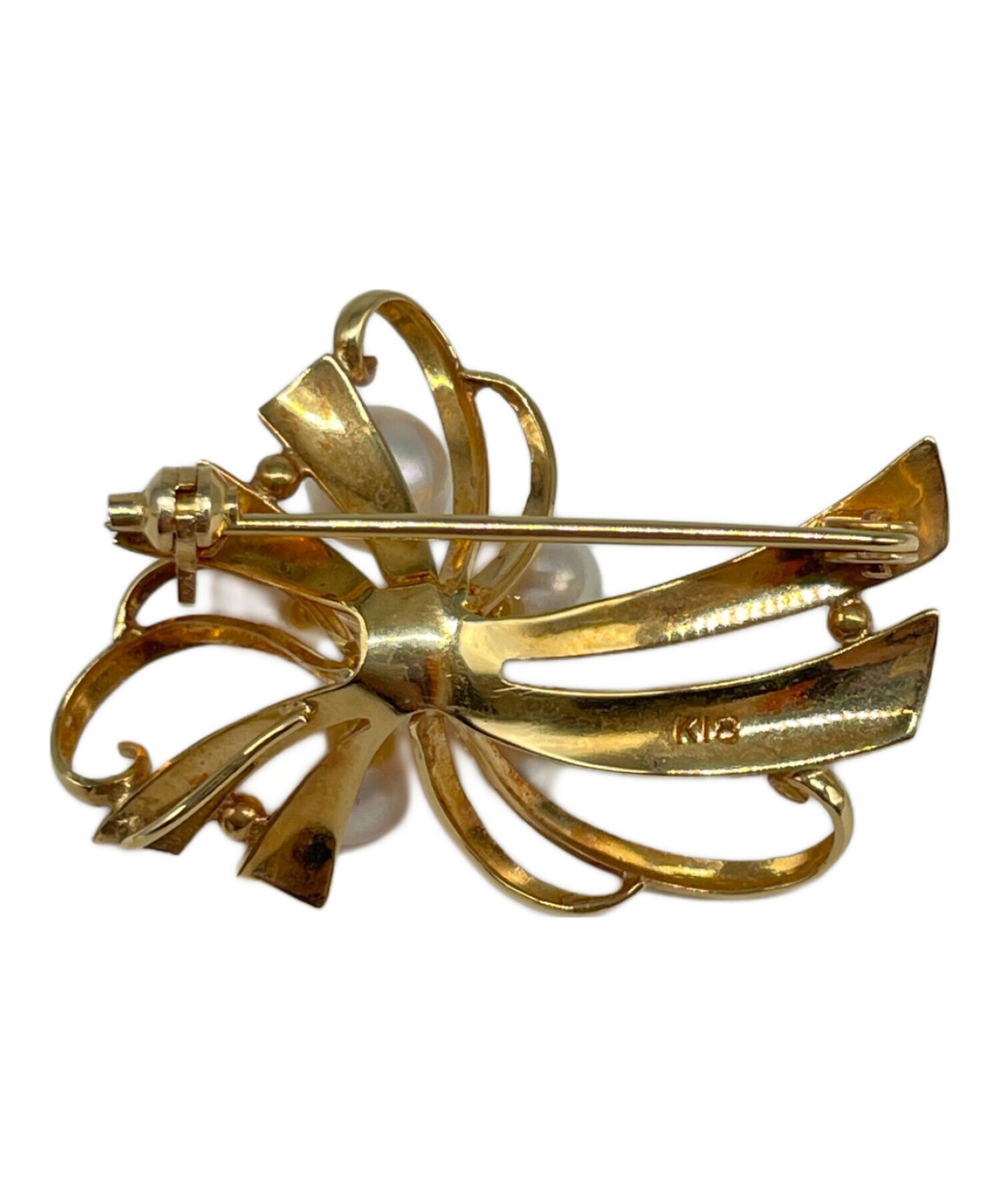 中古・古着通販】NO BRAND (ノーブランド) パール付K18ブローチ