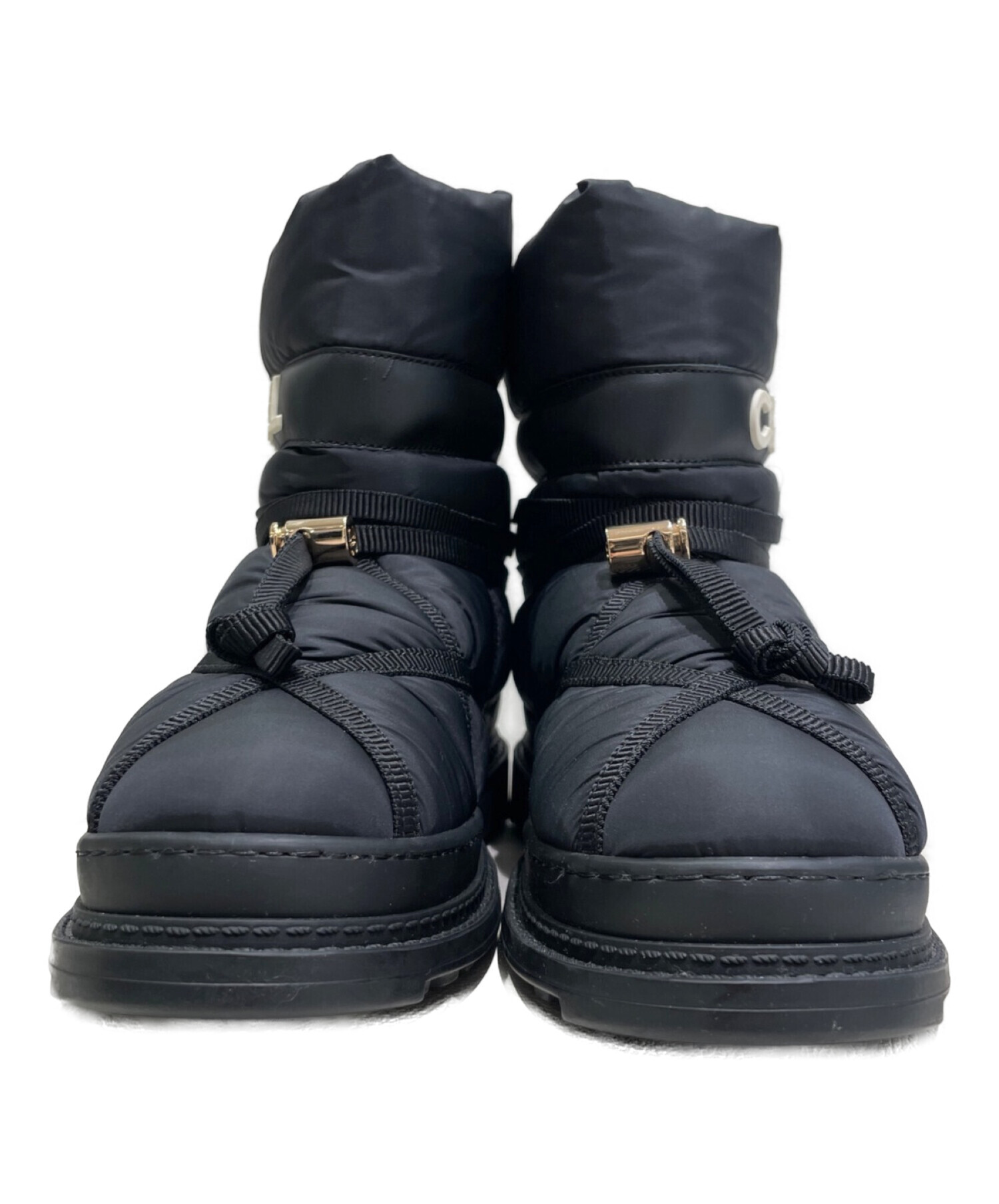 中古・古着通販】CHANEL (シャネル) スノーブーツ ブラック サイズ:36