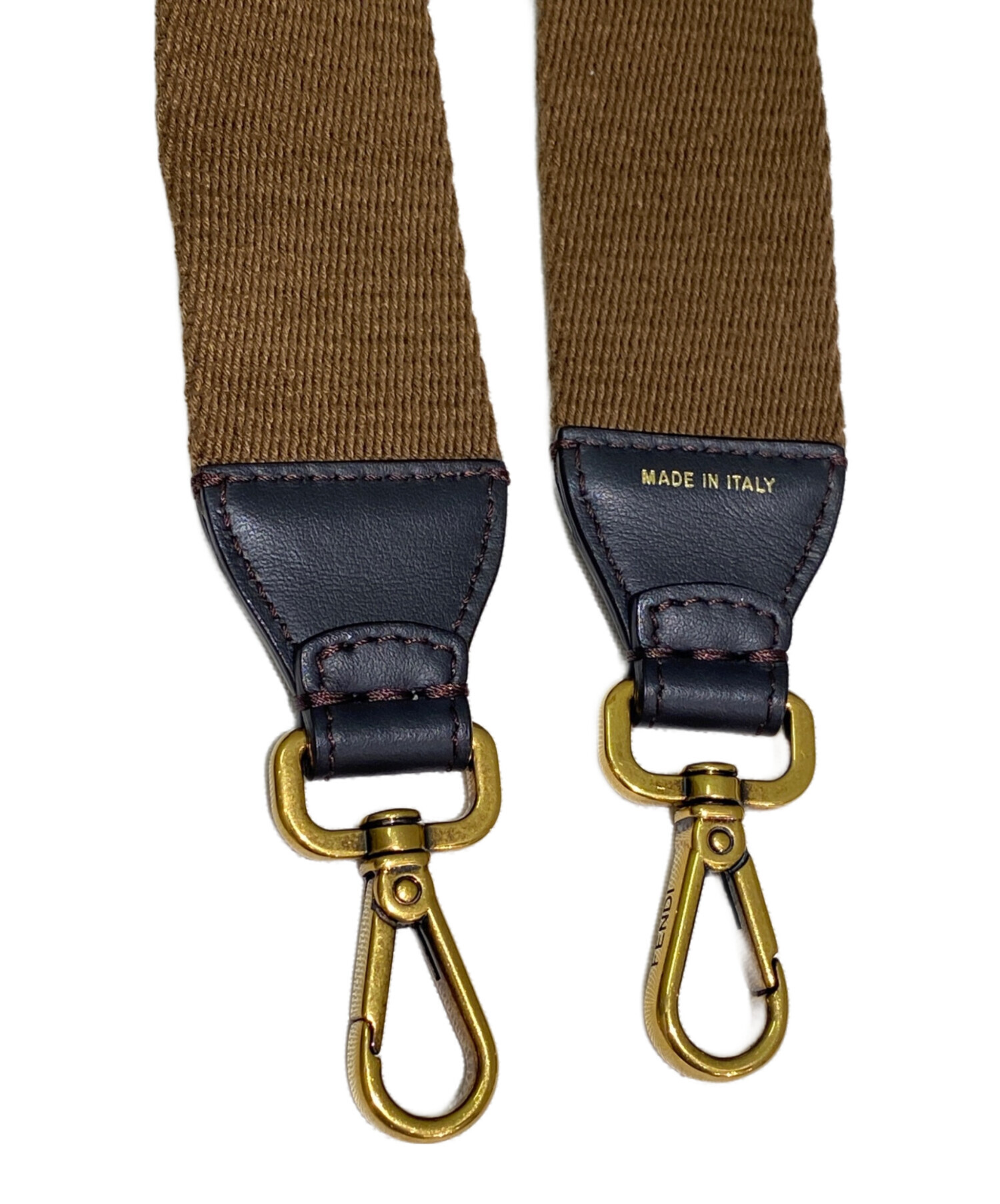 中古・古着通販】FENDI (フェンディ) ショルダーストラップ ブラウン