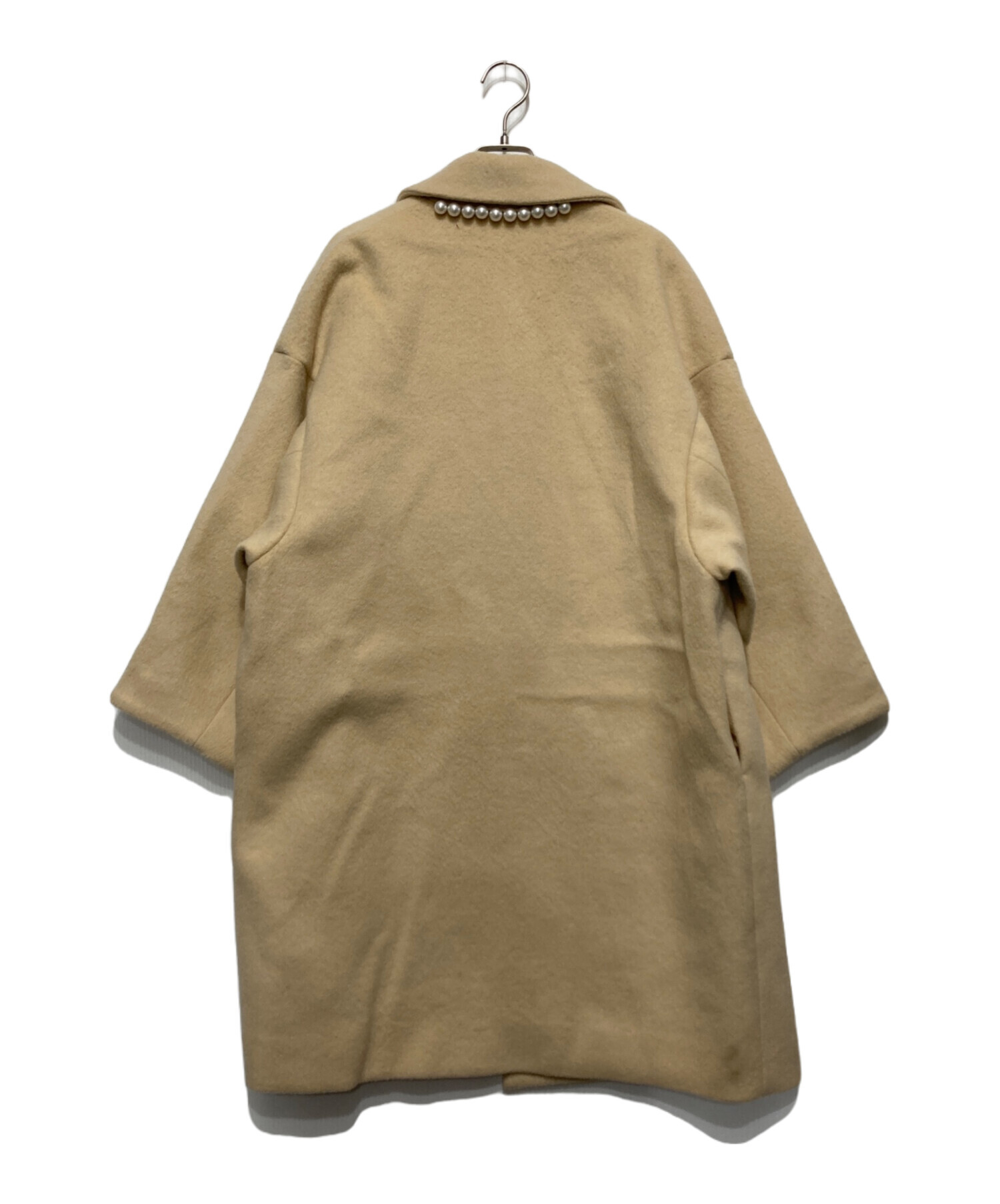中古・古着通販】YOKO CHAN (ヨーコチャン) パールコート ベージュ