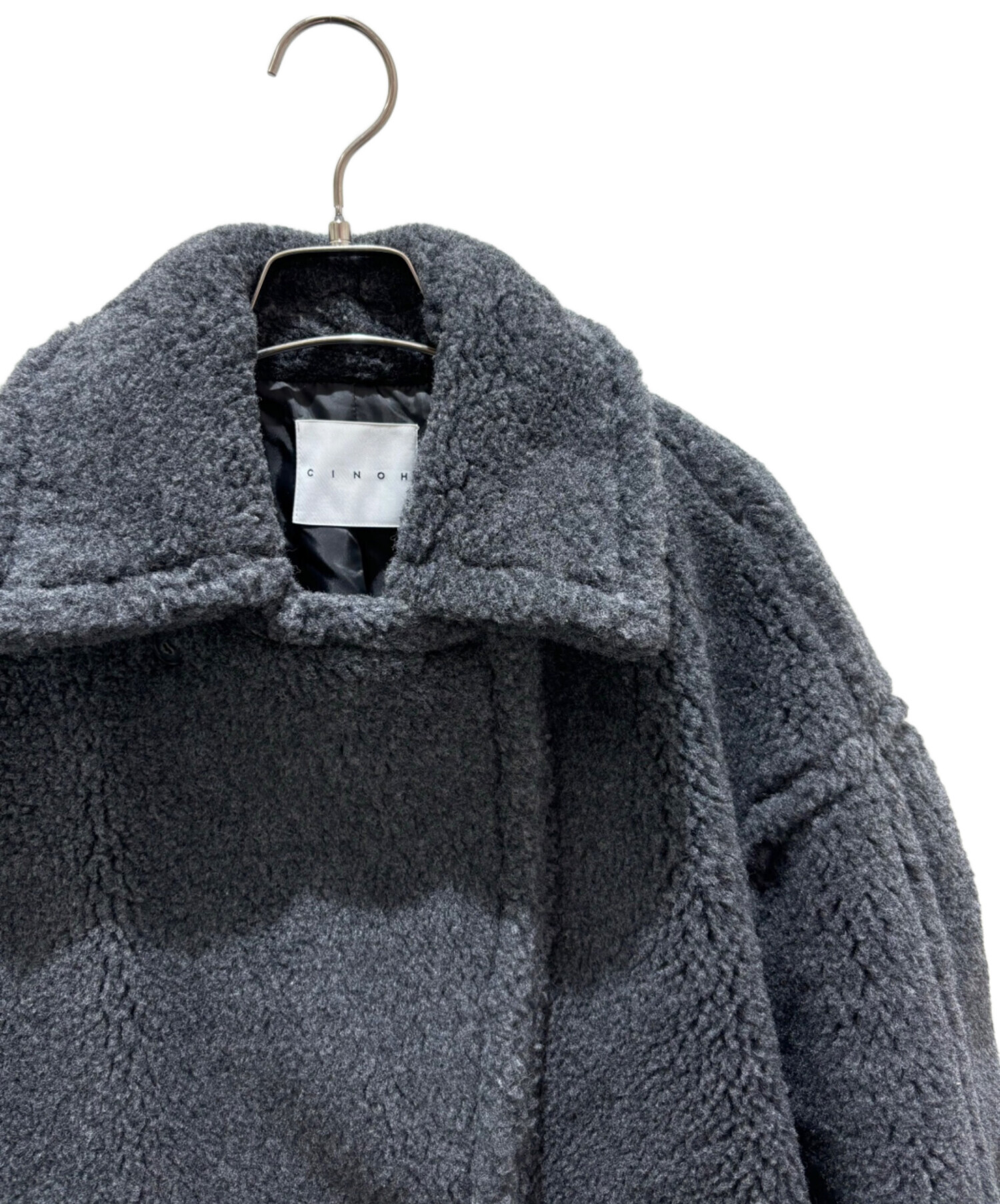 中古・古着通販】CINOH (チノ) BOA コクーンコート グレー サイズ:Free