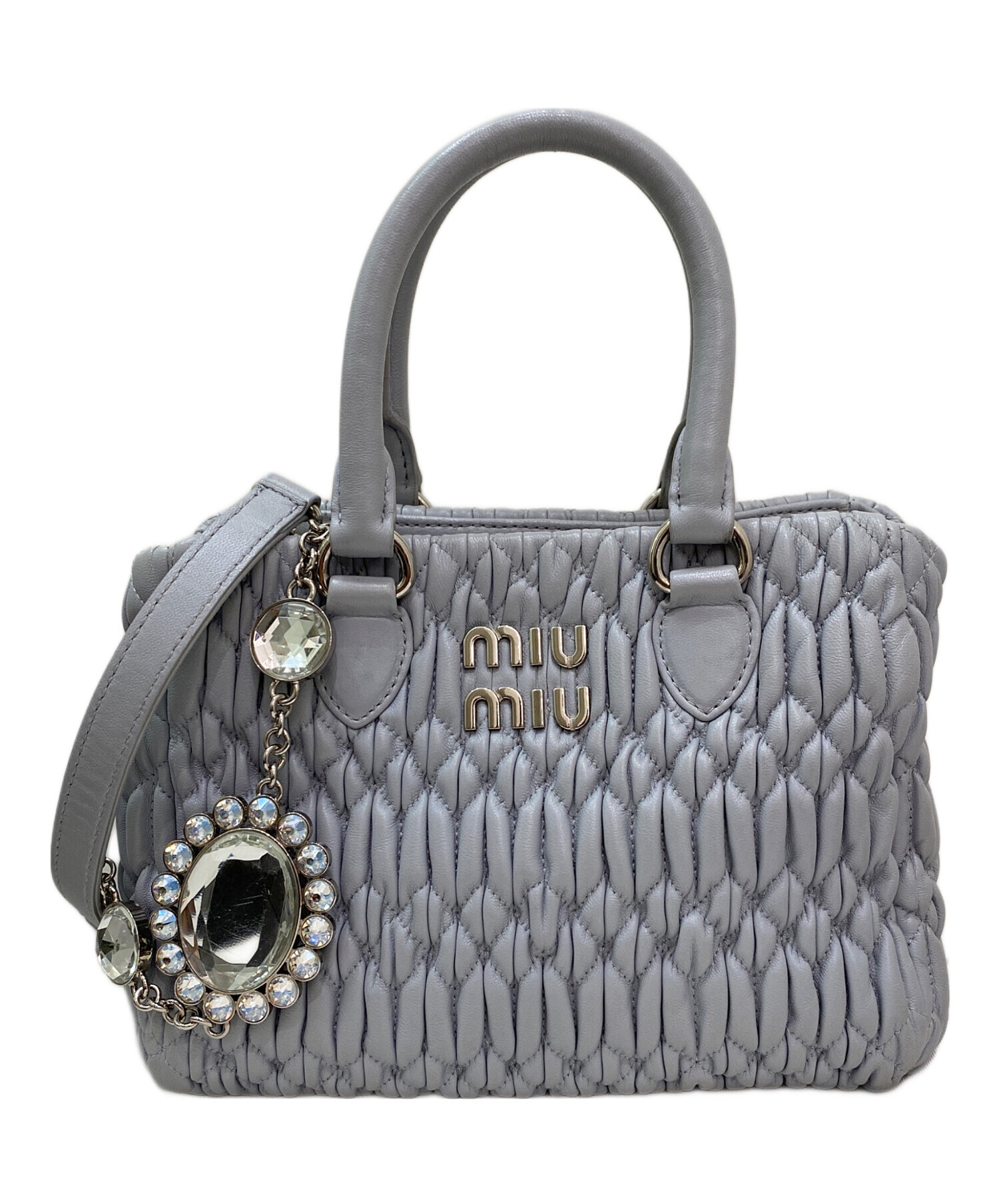 中古・古着通販】MIU MIU (ミュウミュウ) ナッパクリスタルマテラッセ