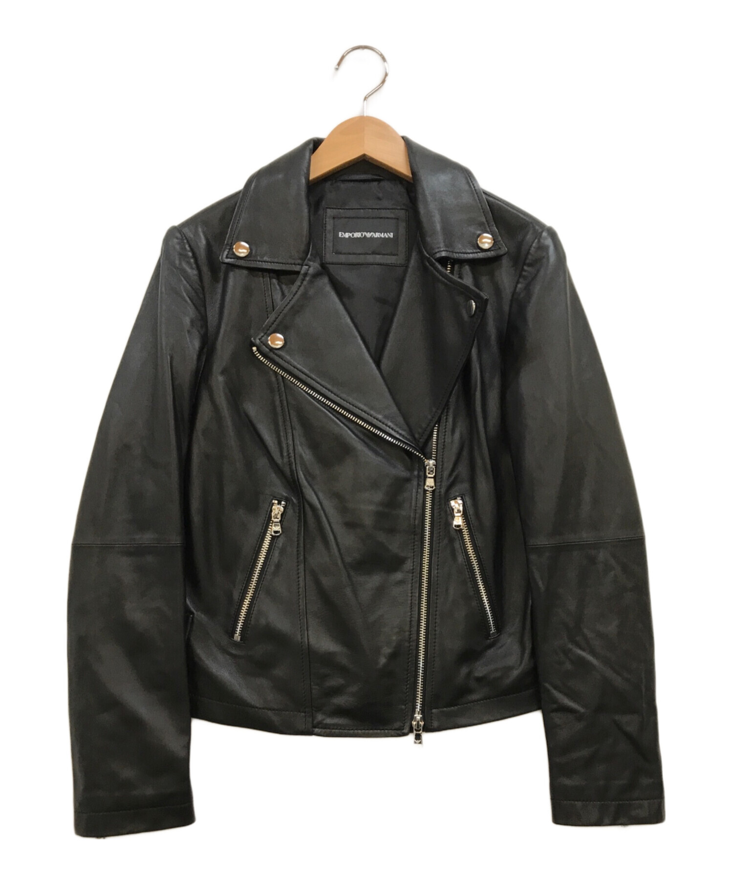 中古・古着通販】EMPORIO ARMANI (エンポリオアルマーニ) レザーダブル