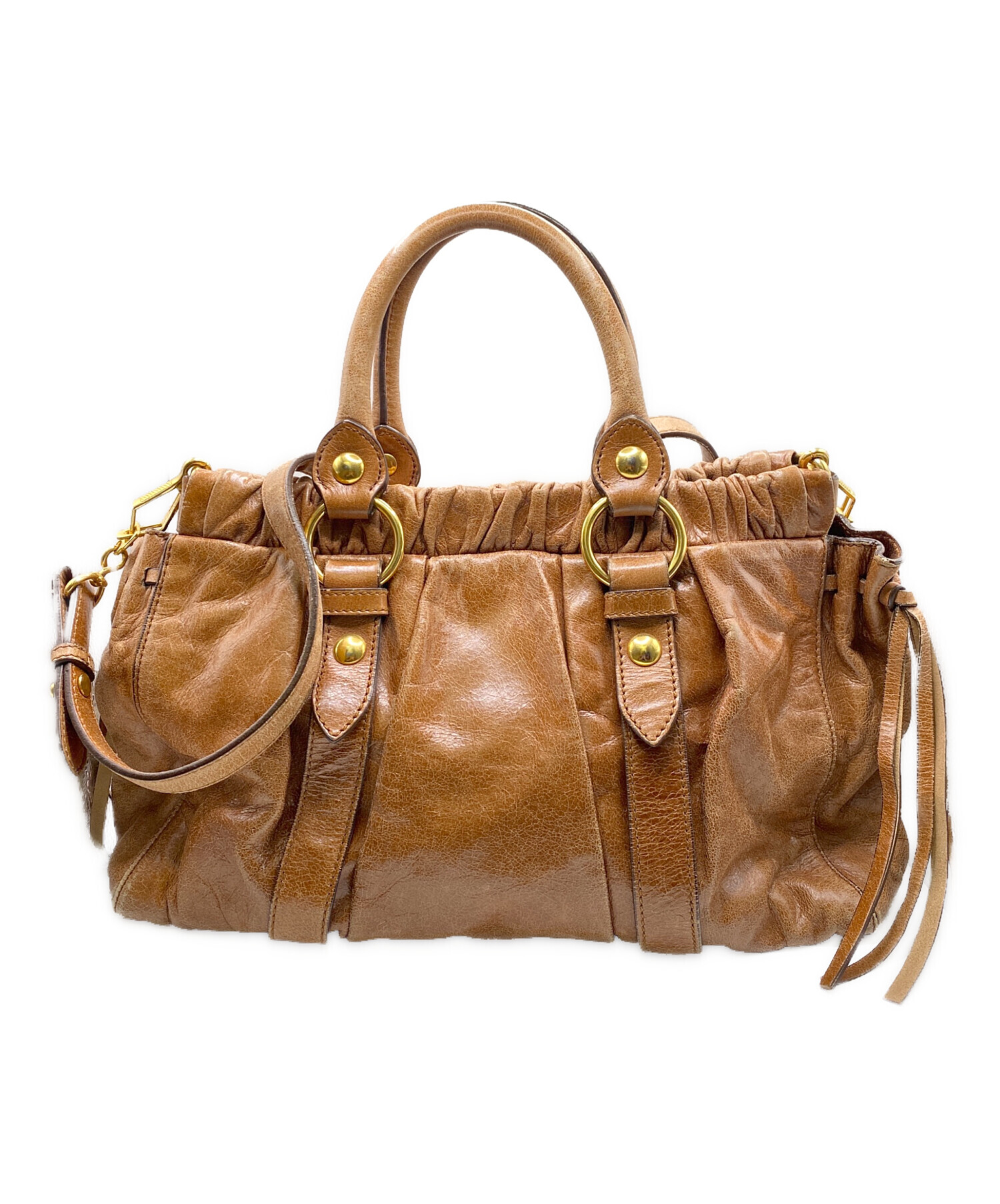 中古・古着通販】MIU MIU (ミュウミュウ) VITELLO LUX 2WAYバッグ