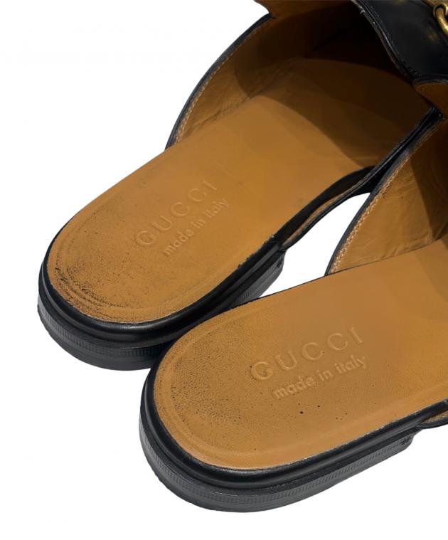 中古・古着通販】GUCCI (グッチ) プリンスタウン レザー ミュール