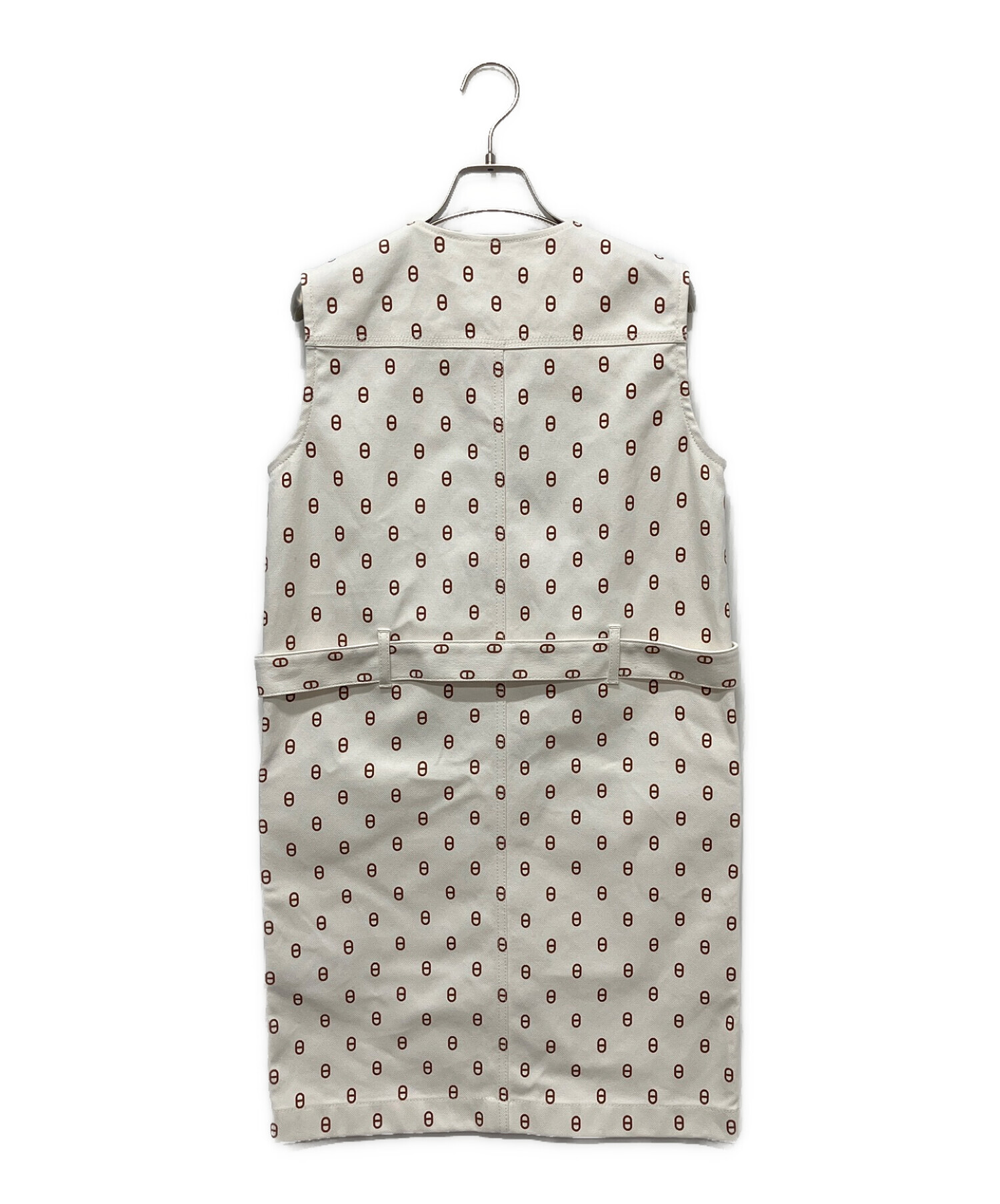 中古・古着通販】HERMES (エルメス) シェーヌダンクル総柄ワンピース