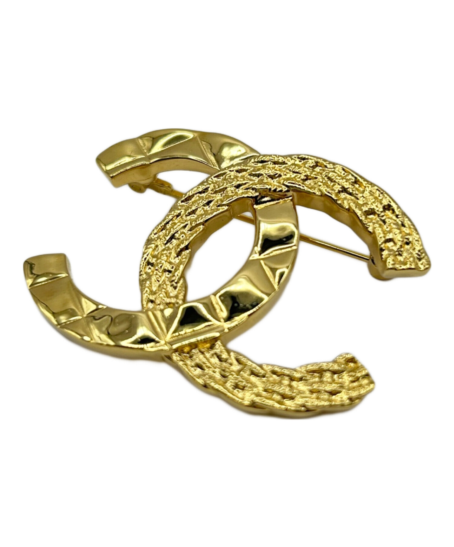 中古・古着通販】CHANEL (シャネル) ココマーク ブローチ ゴールド