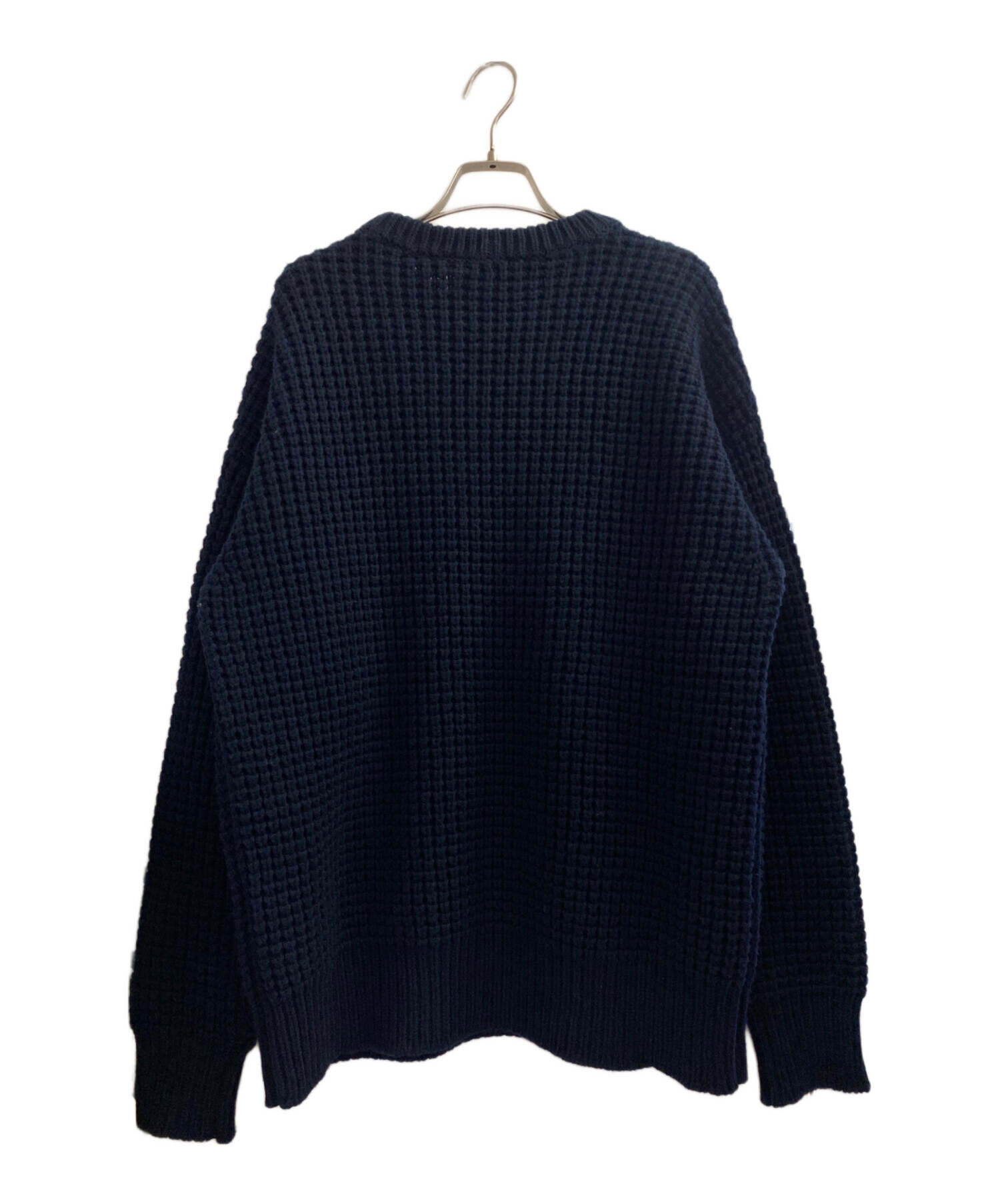 中古・古着通販】JIL SANDER (ジルサンダー) ワッフルニット ネイビー