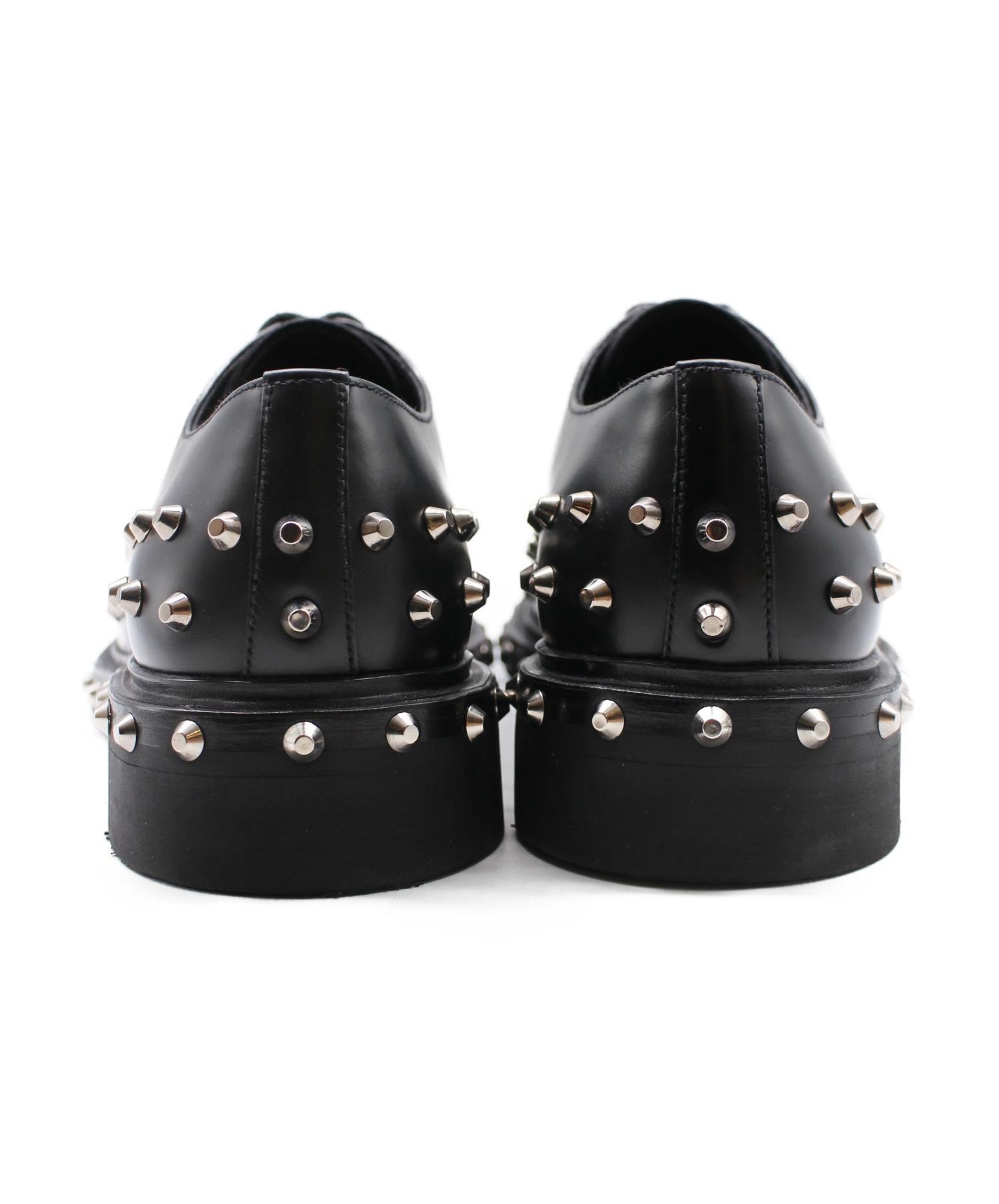 中古・古着通販】PRADA (プラダ) NERO/スタッズレザーシューズ