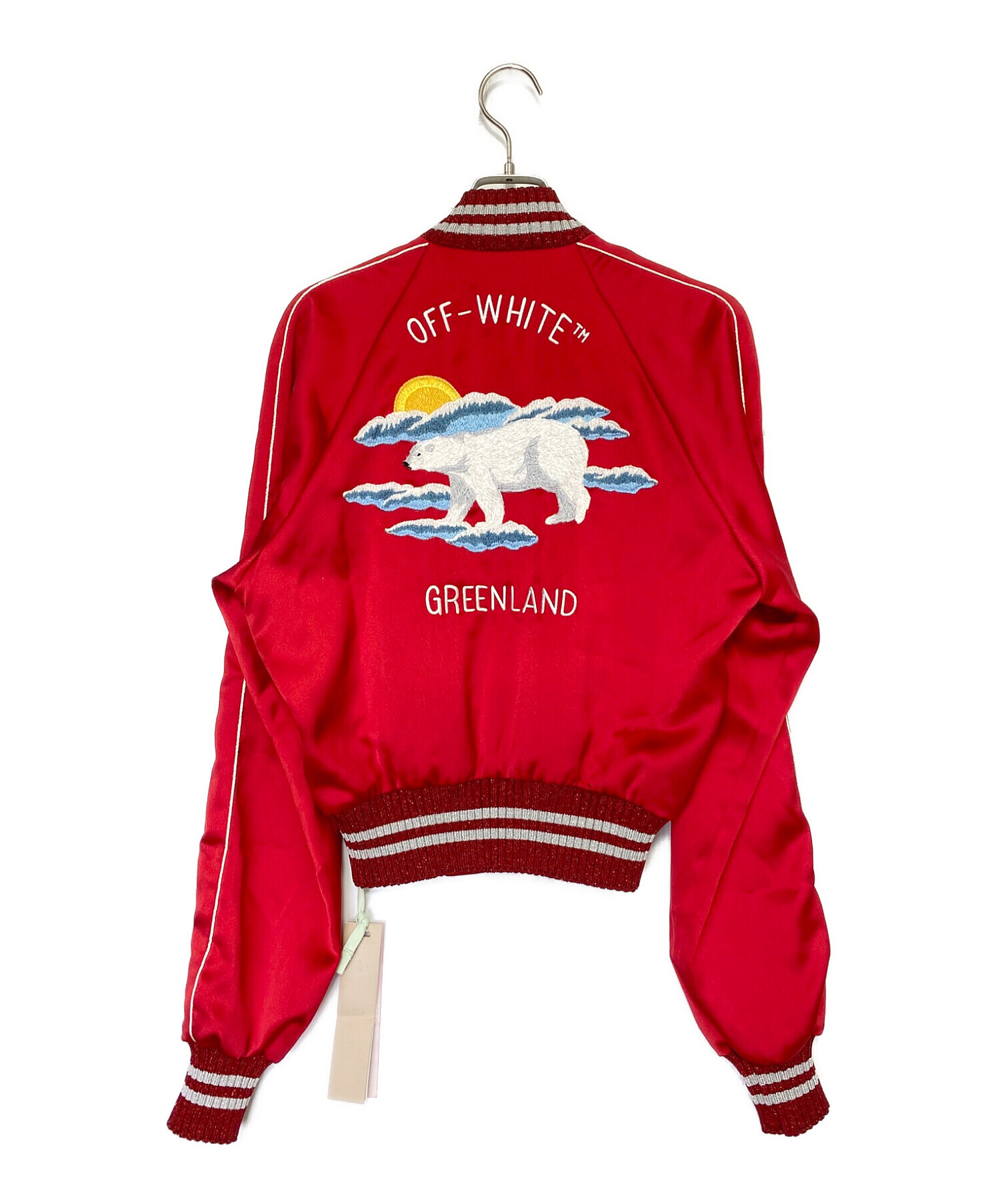 中古・古着通販】OFFWHITE (オフホワイト) スカジャン レッド サイズ:S