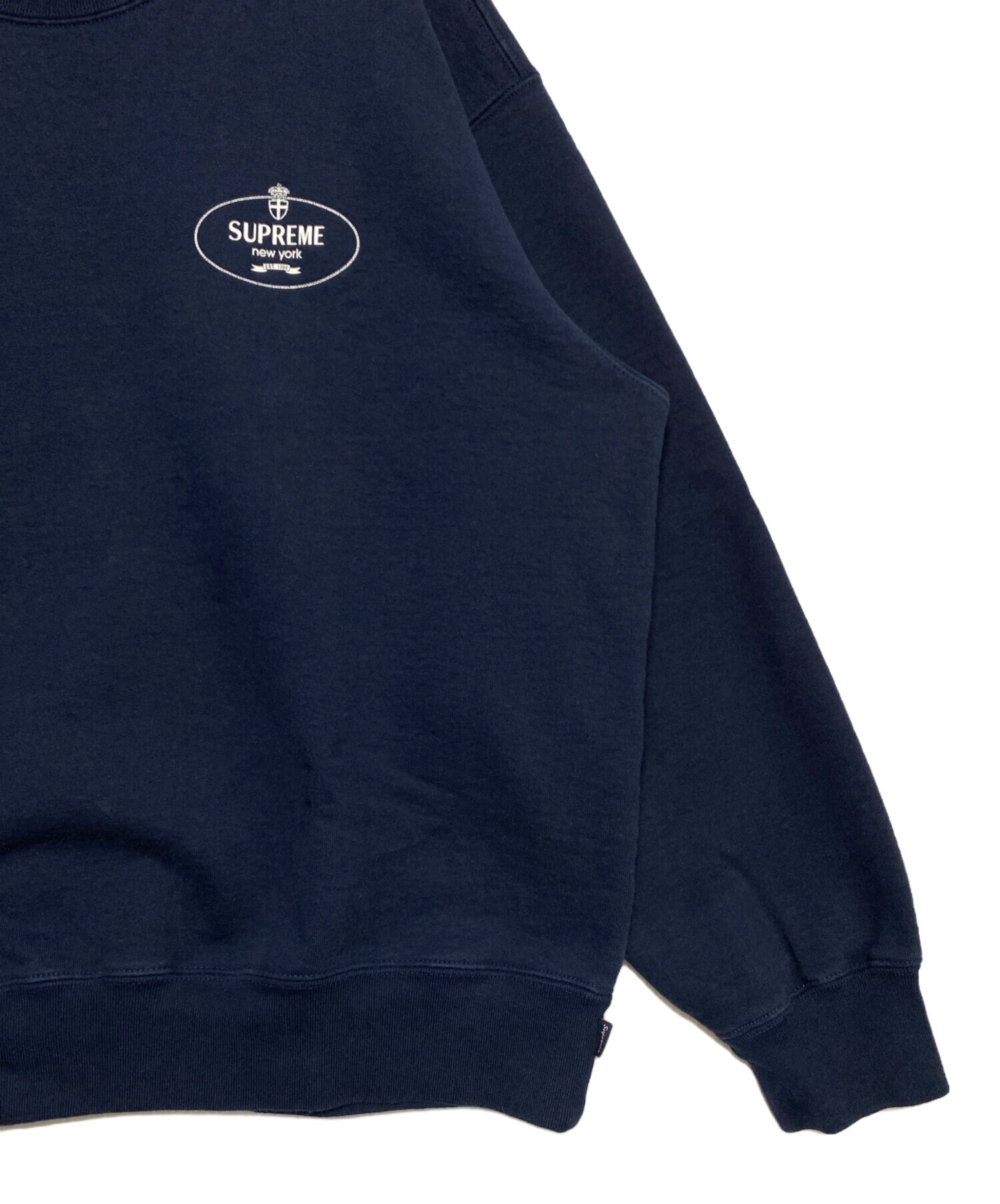 中古・古着通販】SUPREME (シュプリーム) Crest Crewneck ネイビー
