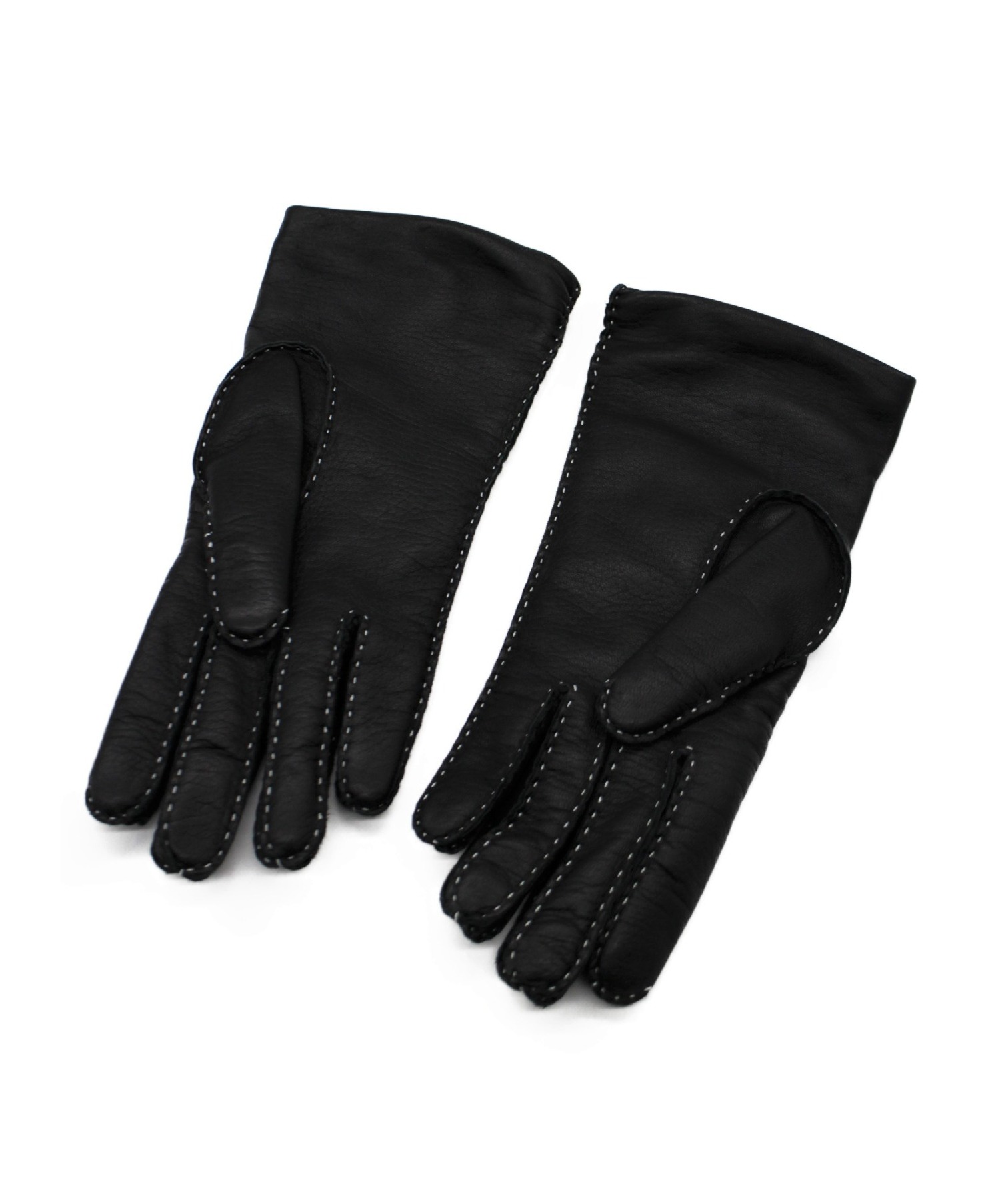 中古・古着通販】LOEWE (ロエベ) スタッズレザーグローブ ブラック