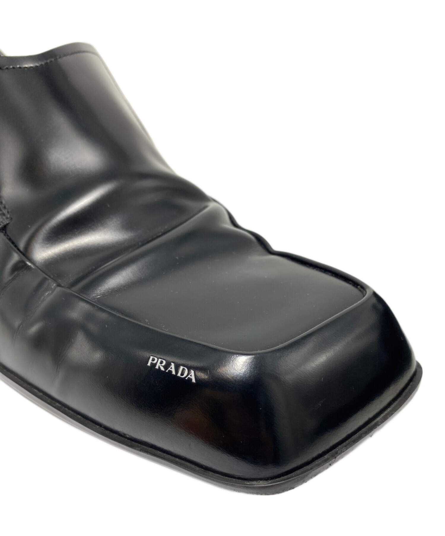 中古・古着通販】PRADA (プラダ) 24SS Square Toe Leather Loafer