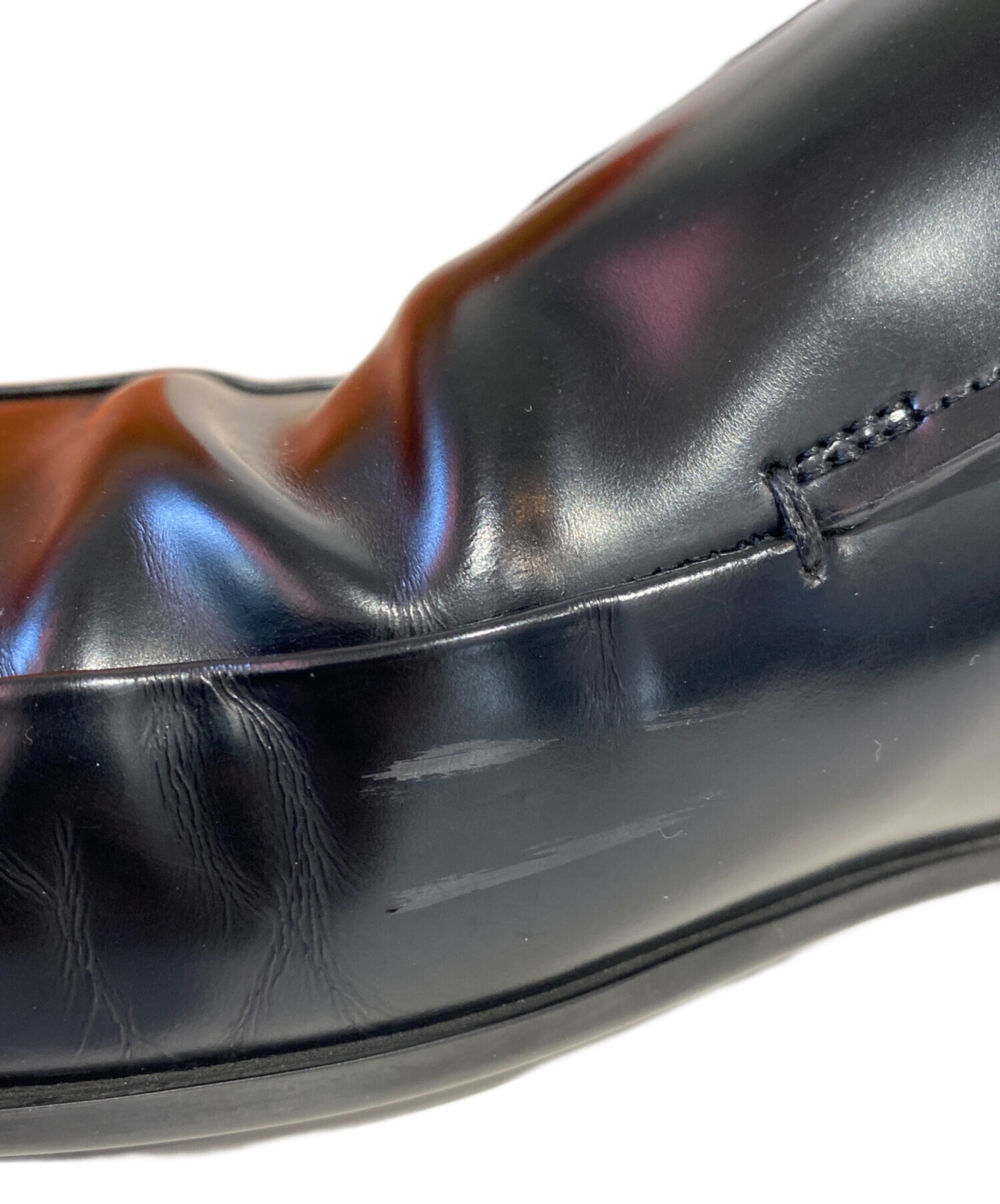 中古・古着通販】PRADA (プラダ) 24SS Square Toe Leather Loafer