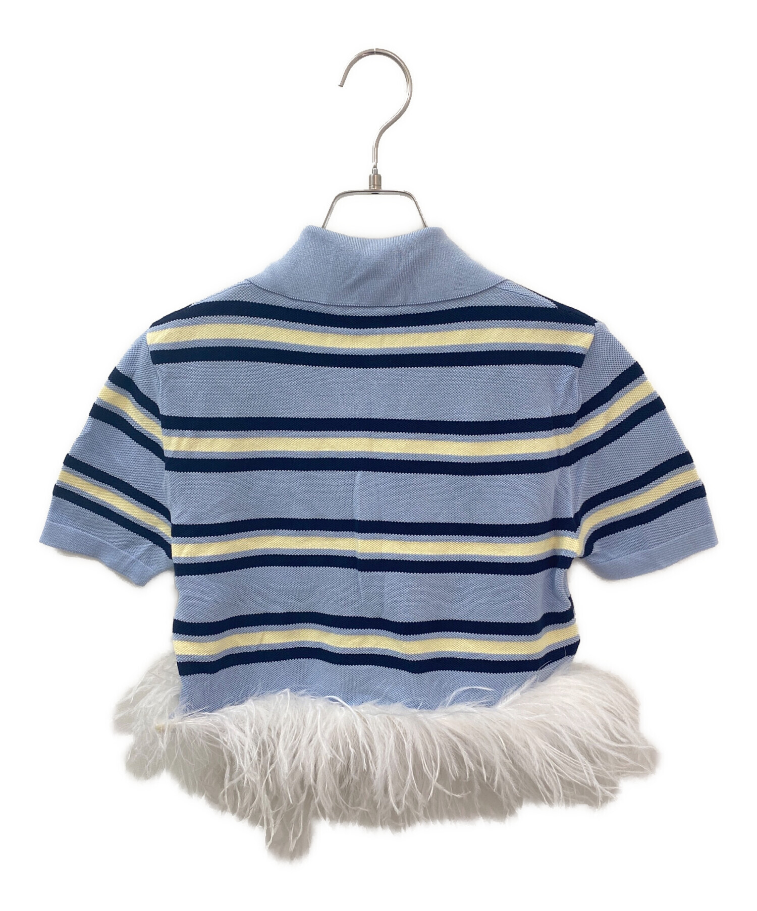 中古・古着通販】MIU MIU (ミュウミュウ) Silk And Cotton Knit Polo