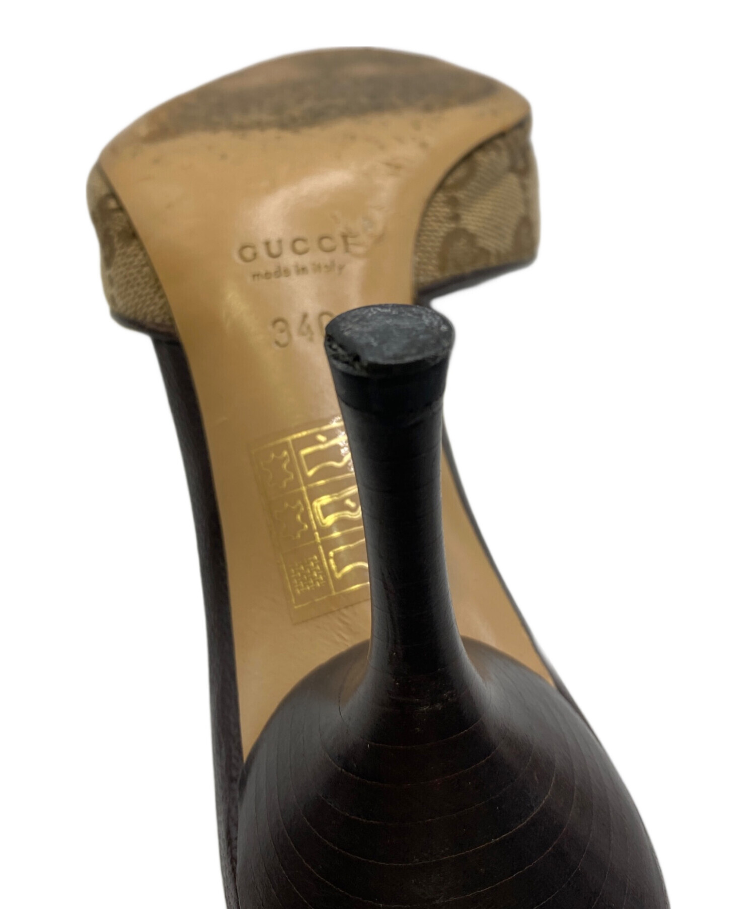 中古・古着通販】GUCCI (グッチ) ミュールサンダル ブラウン サイズ