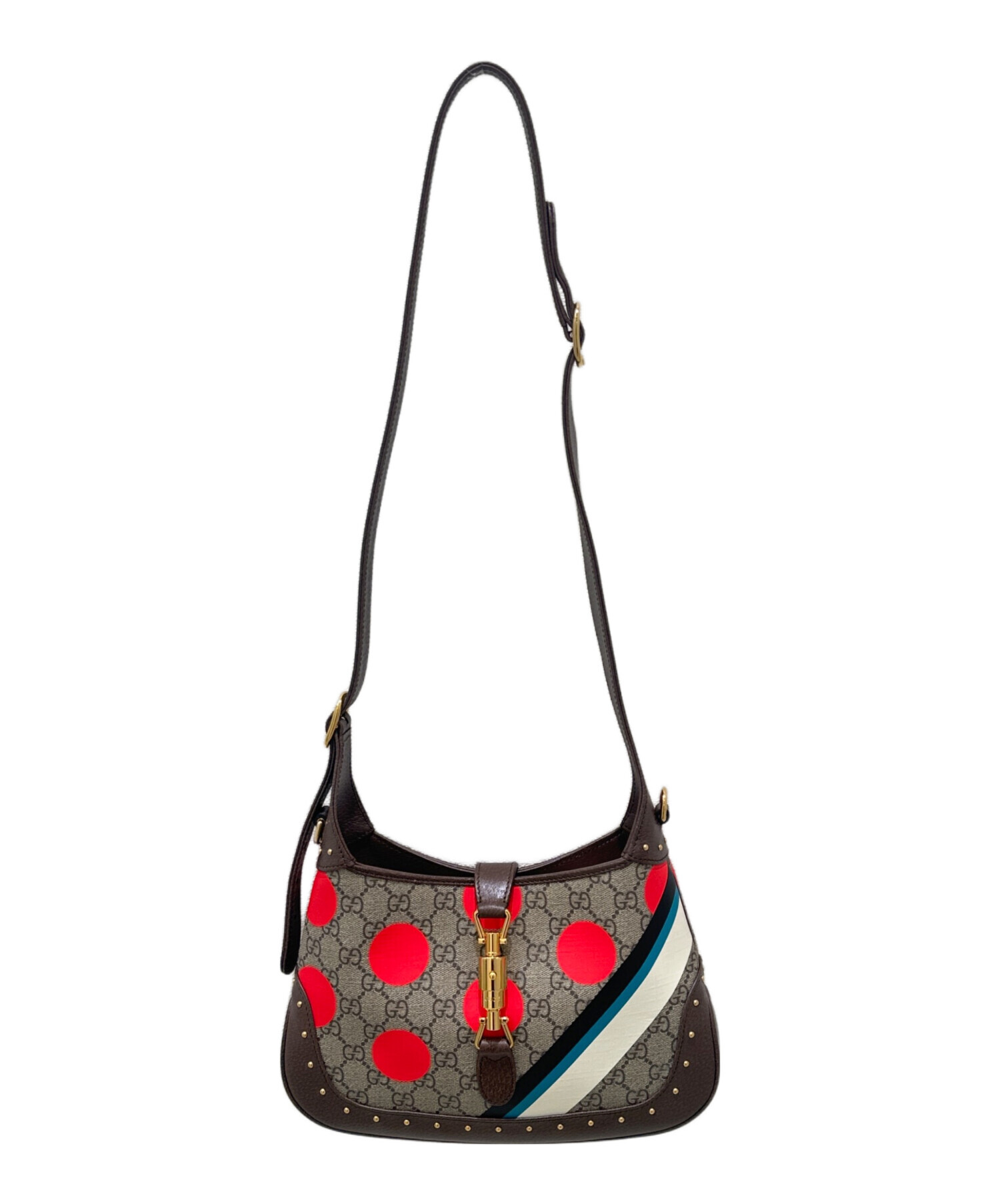 中古・古着通販】GUCCI (グッチ) ジャッキー1961 ベージュ×レッド