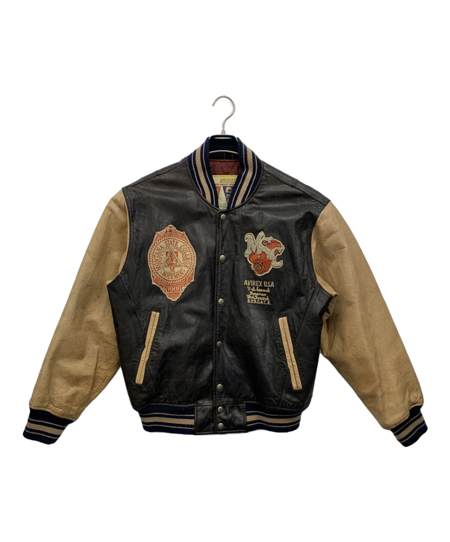 中古・古着通販】AVIREX (アヴィレックス) スタジャン ブラック