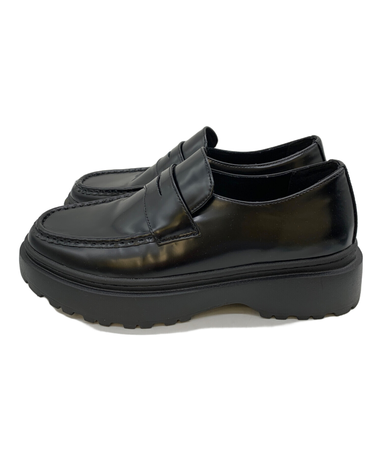 中古・古着通販】FILLIN (フィルイン) ローファー ブラック サイズ:28