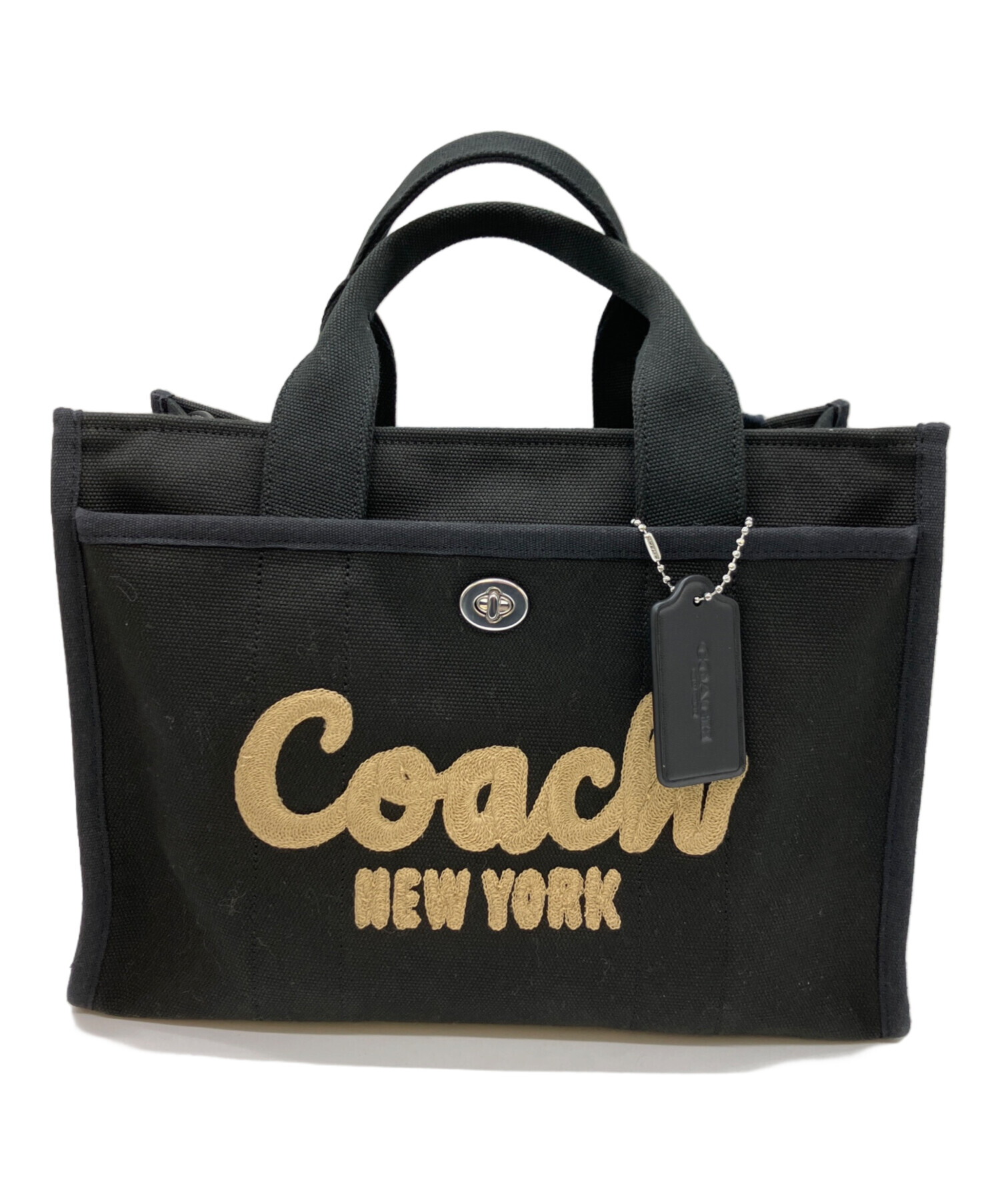 中古・古着通販】COACH (コーチ) 2WAYトートバッグ ブラック｜ブランド