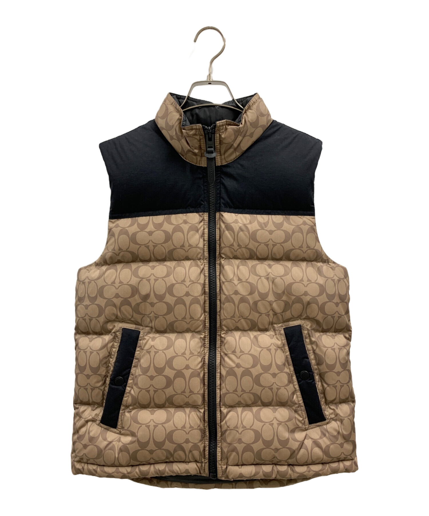 中古・古着通販】COACH (コーチ) COACH ダウンベスト ブラウン