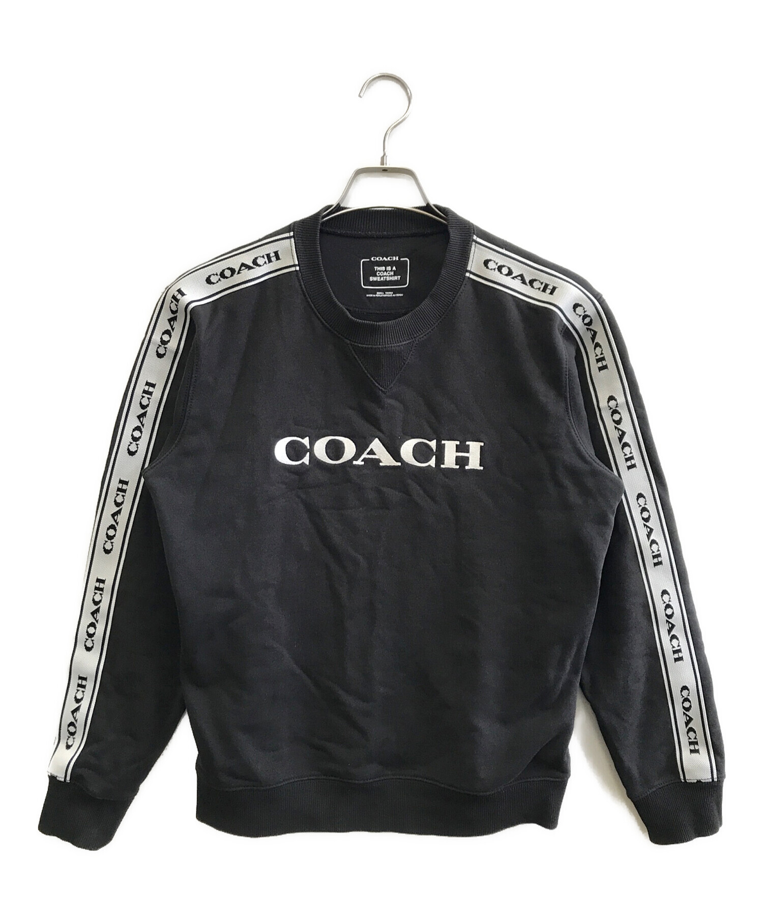 中古・古着通販】COACH (コーチ) スウェット ブラック サイズ:S