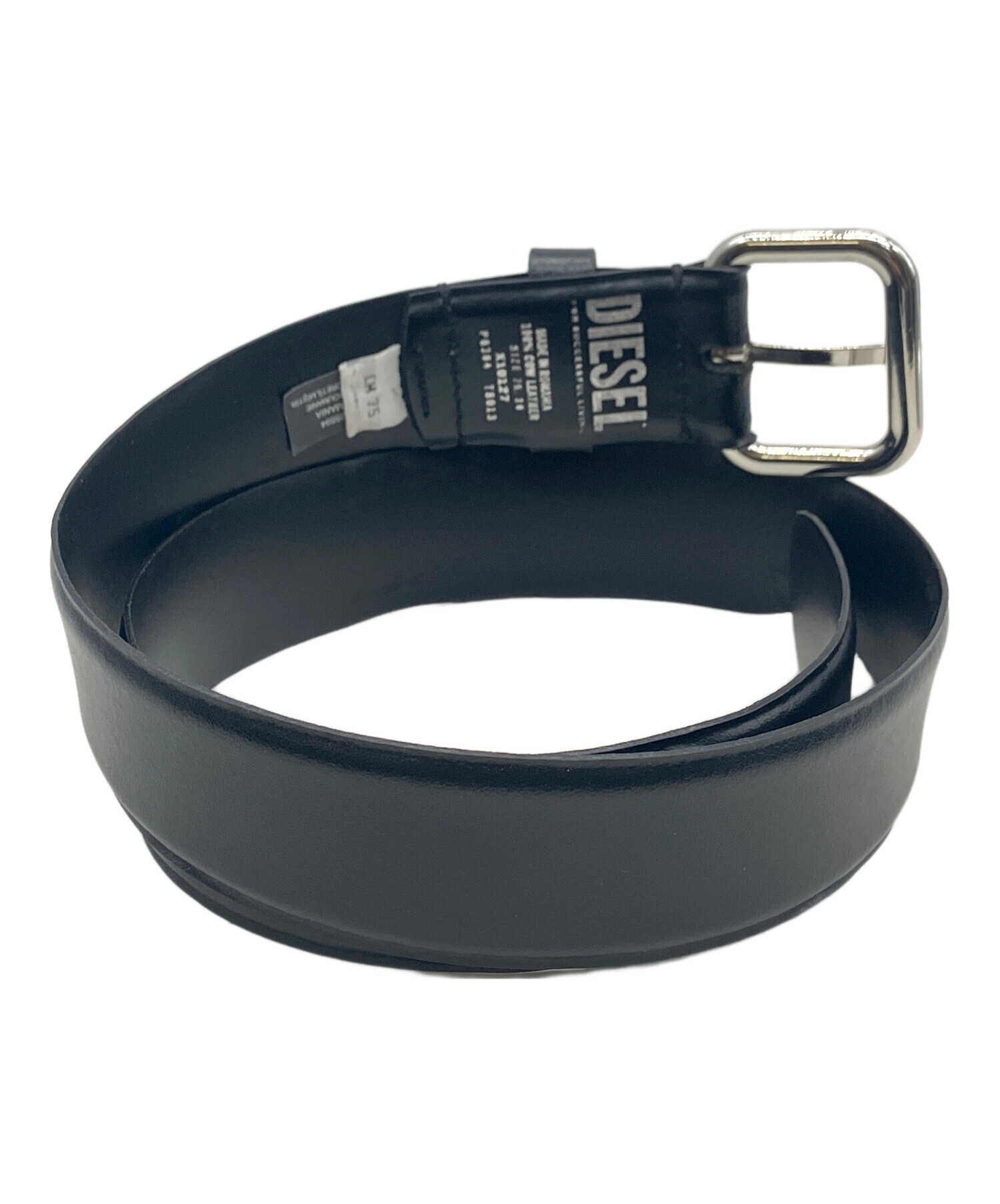 中古・古着通販】DIESEL (ディーゼル) レザーベルト ブラック サイズ