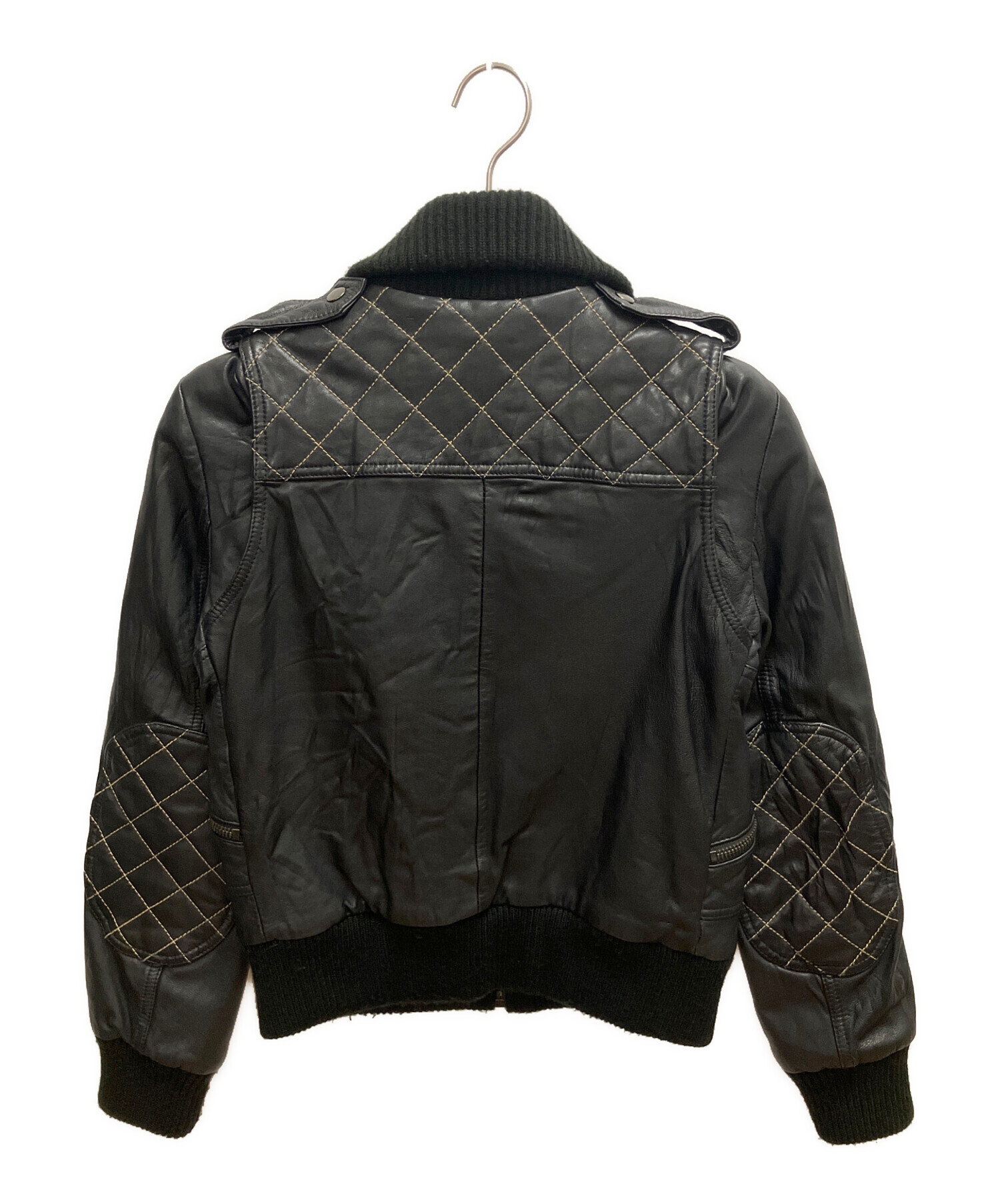 中古・古着通販】REPLAY (リプレイ) レザージャケット ブラック サイズ