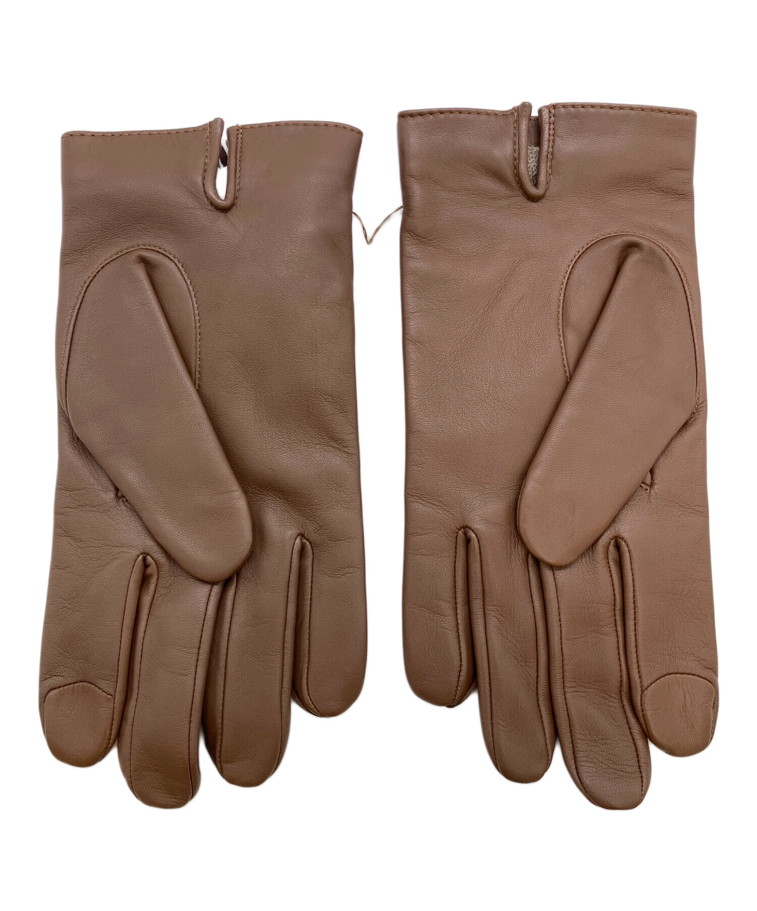 中古・古着通販】COACH (コーチ) レザーグローブ ブラウン サイズ:SIZE