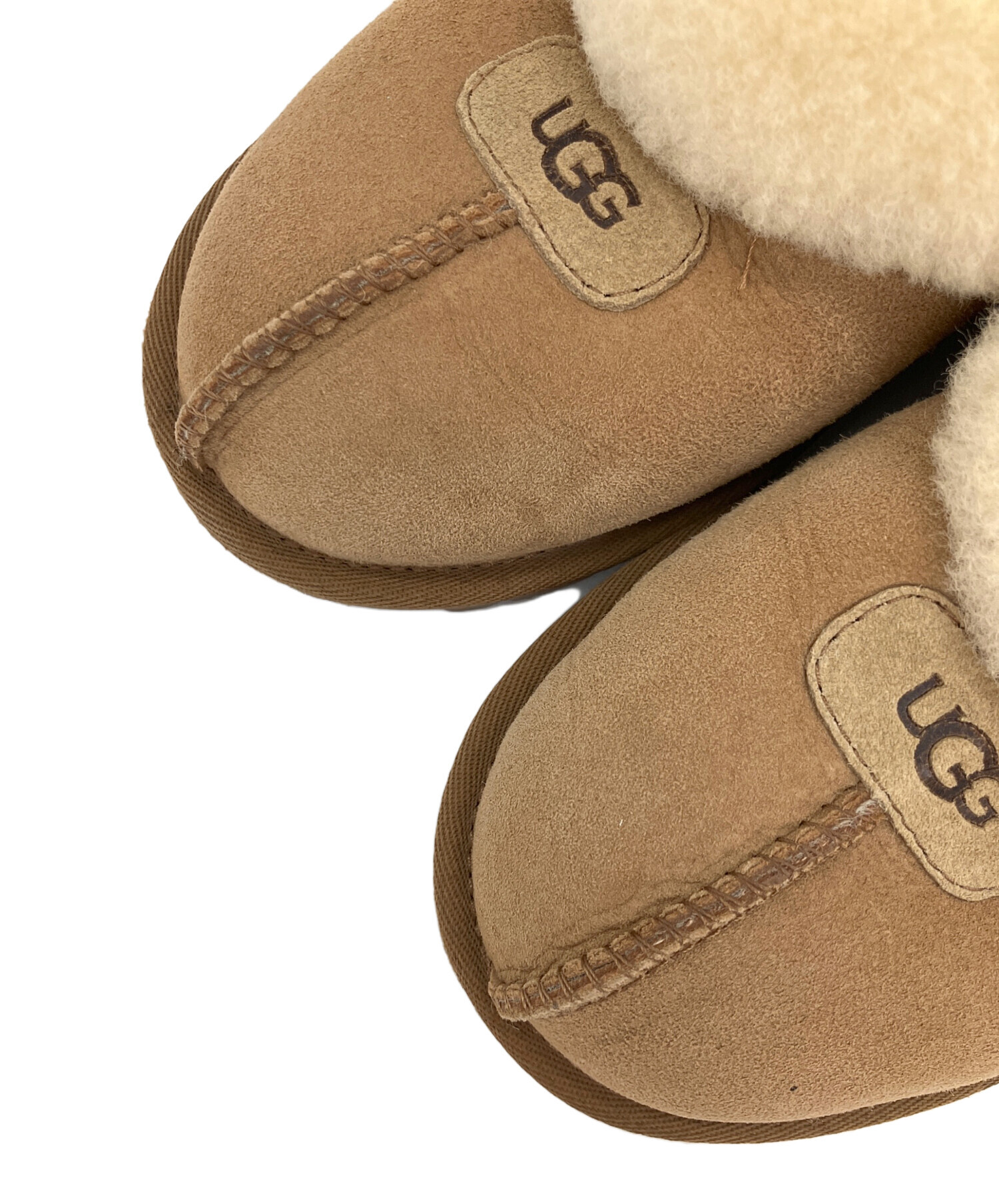 中古・古着通販】UGG (アグ) コケット ムートンスリッパ ブラウン