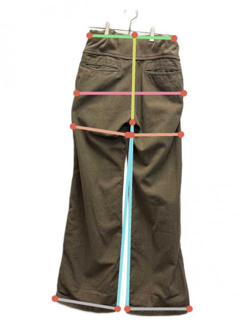 中古・古着通販】KAPITAL (キャピタル) ワイドパンツ カーキ サイズ:XS