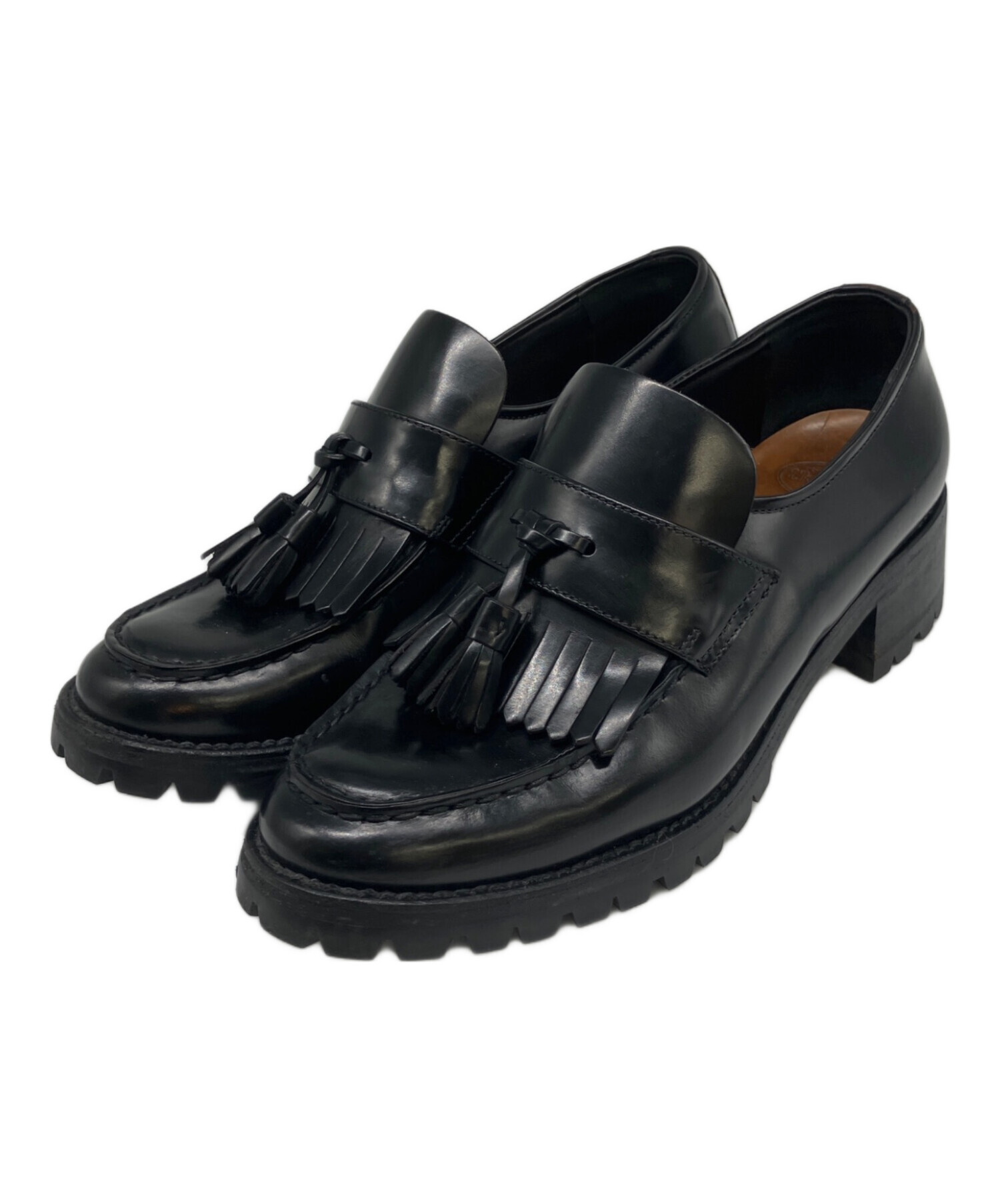 中古・古着通販】CHURCH'S (チャーチ) タッセルローファー ブラック