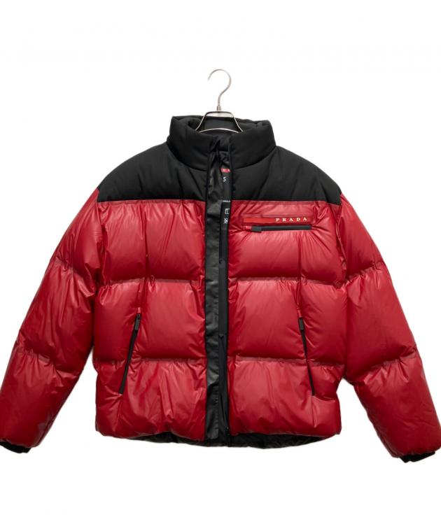中古・古着通販】PRADA (プラダ) ダウンジャケット レッド サイズ:S