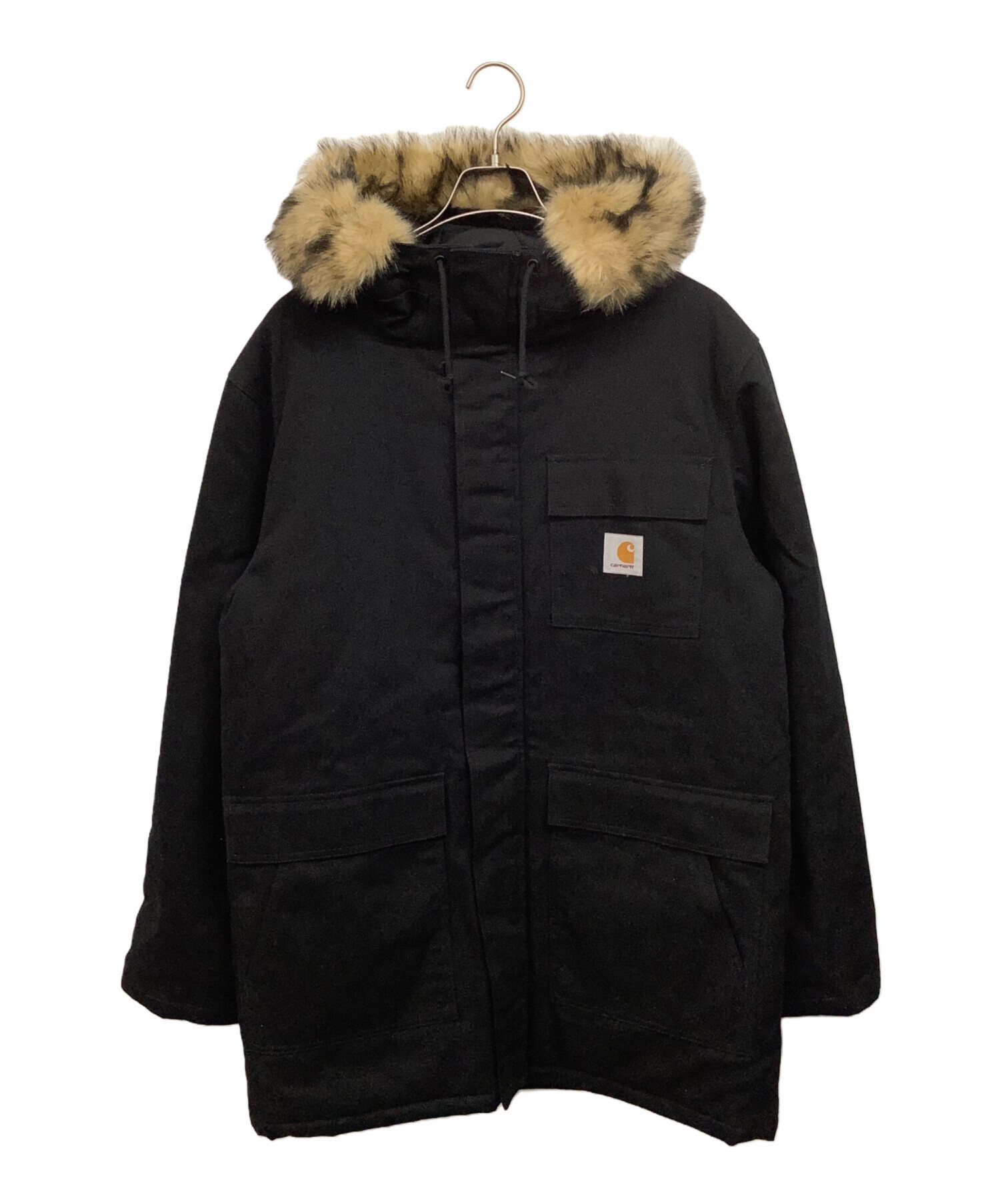 中古・古着通販】CarHartt (カーハート) モッズコート ブラック サイズ