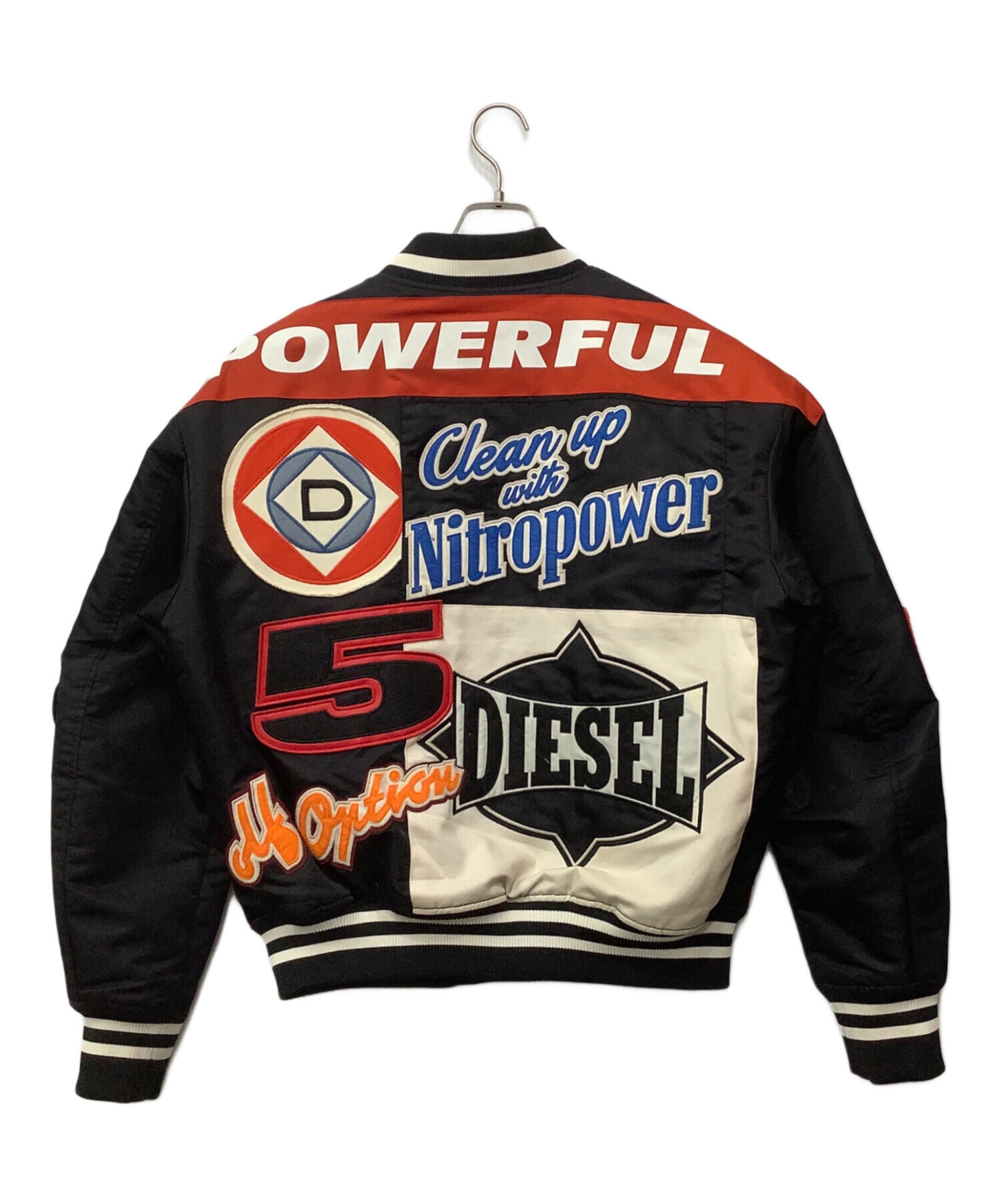 中古・古着通販】DIESEL (ディーゼル) レーシングスタジャン ブラック