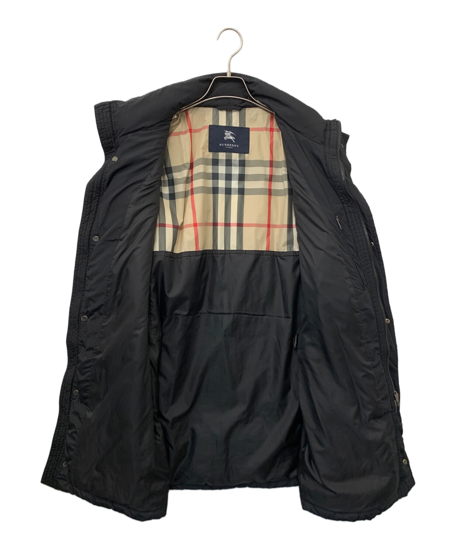 中古・古着通販】BURBERRY (バーバリー) ダウンジャケット ブラック