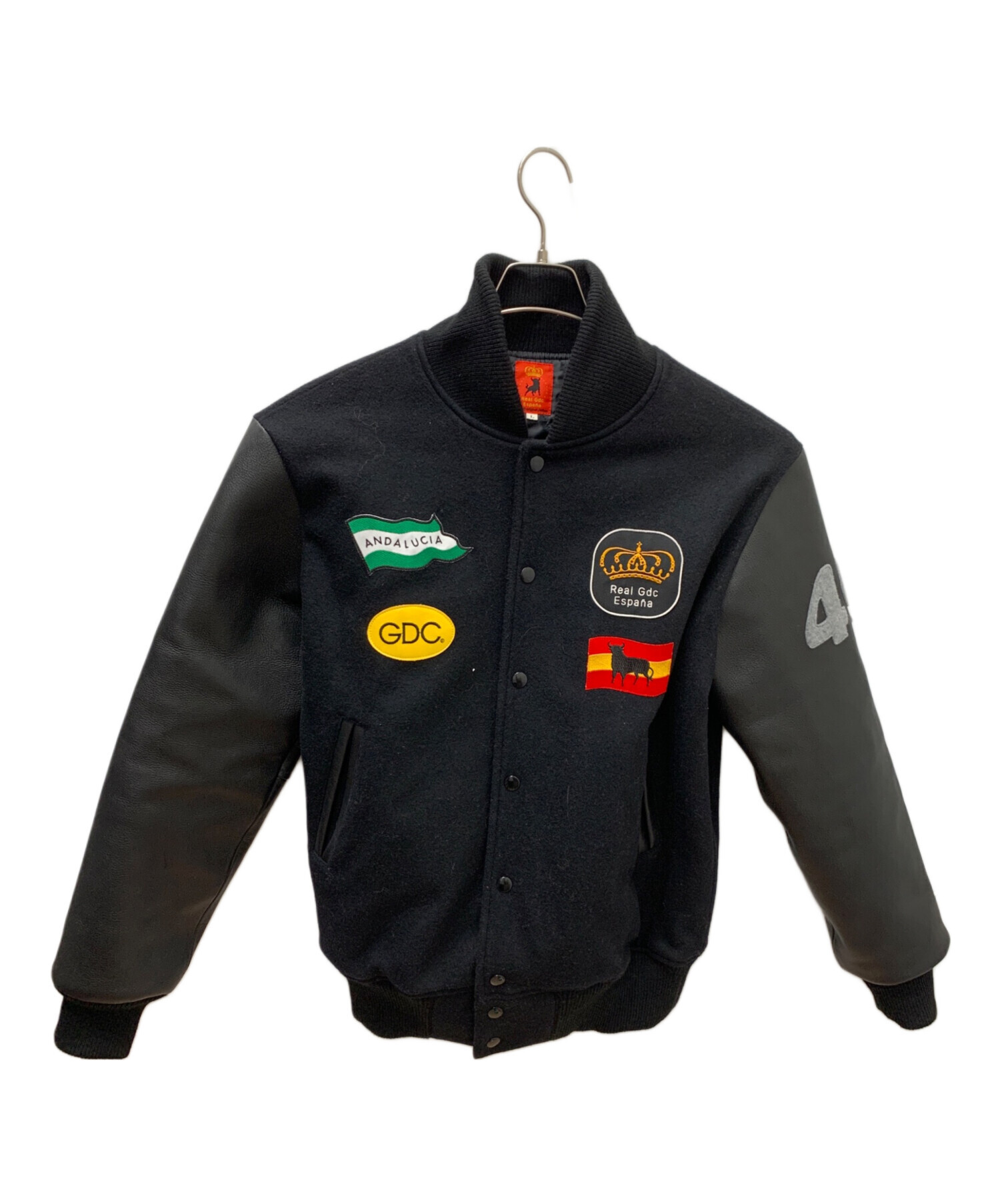 中古・古着通販】GDC (ジーディーシー) スタジャン ブラック サイズ:L