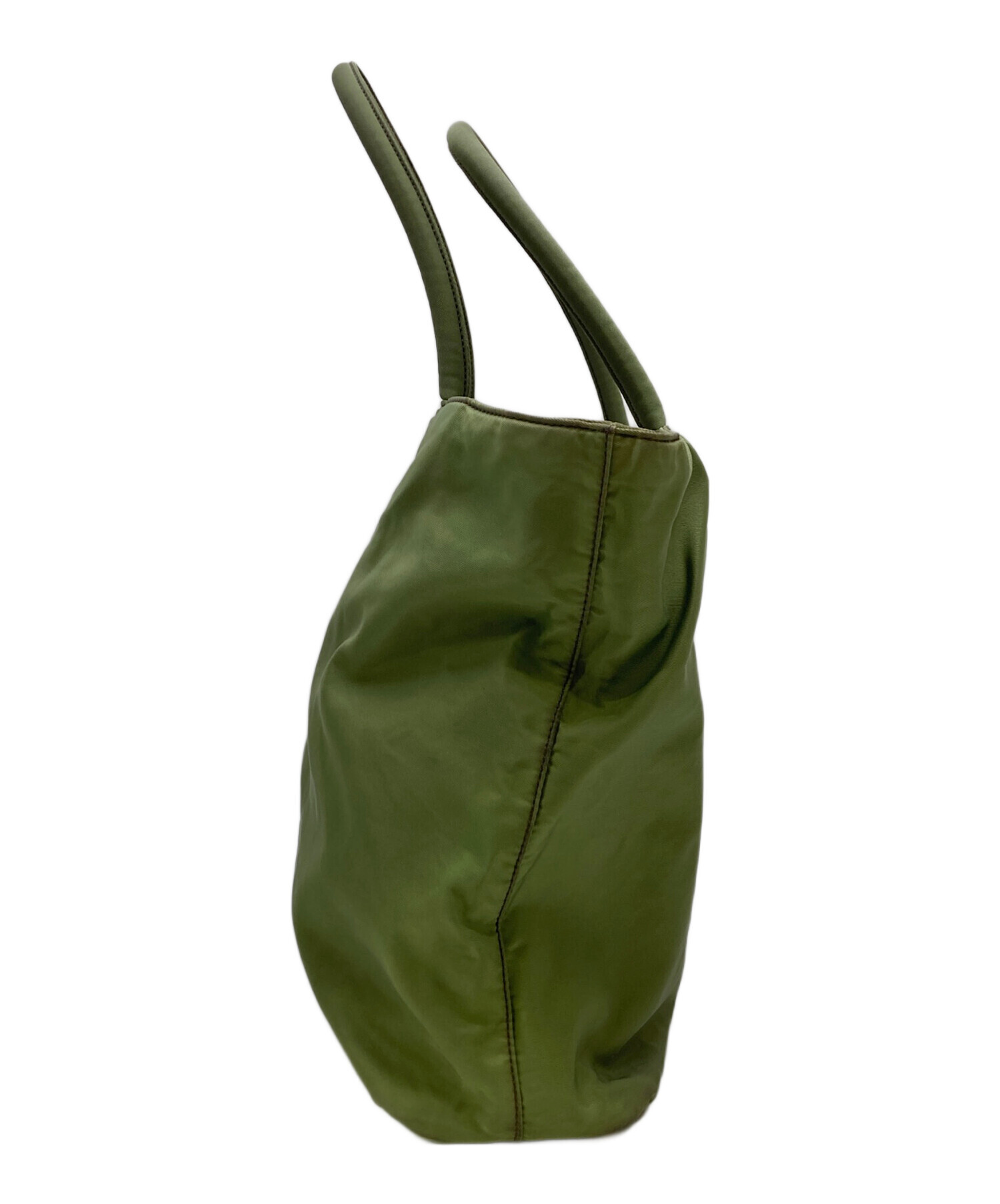 中古・古着通販】PRADA (プラダ) ナイロンハンドバッグ グリーン