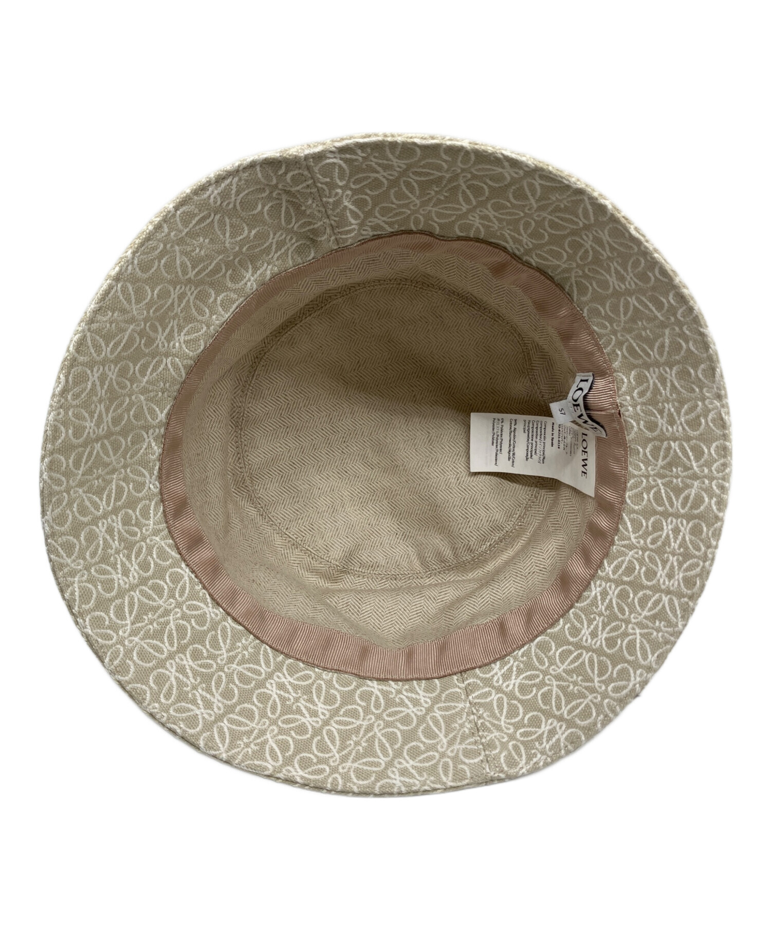 中古・古着通販】LOEWE (ロエベ) バケットハット ベージュ｜ブランド