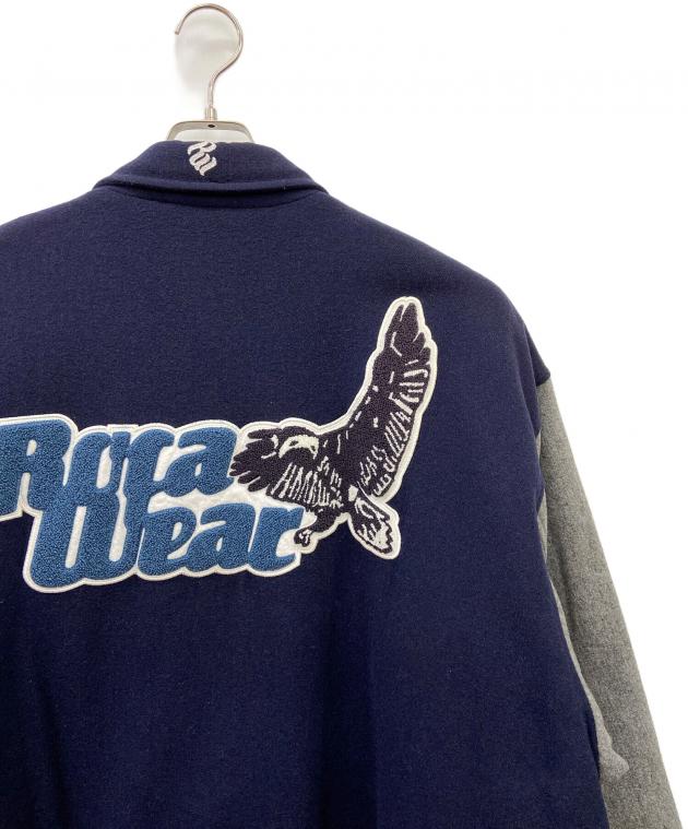 中古・古着通販】ROCA WEAR (ロカウェア) スタジャン ネイビー×グレー