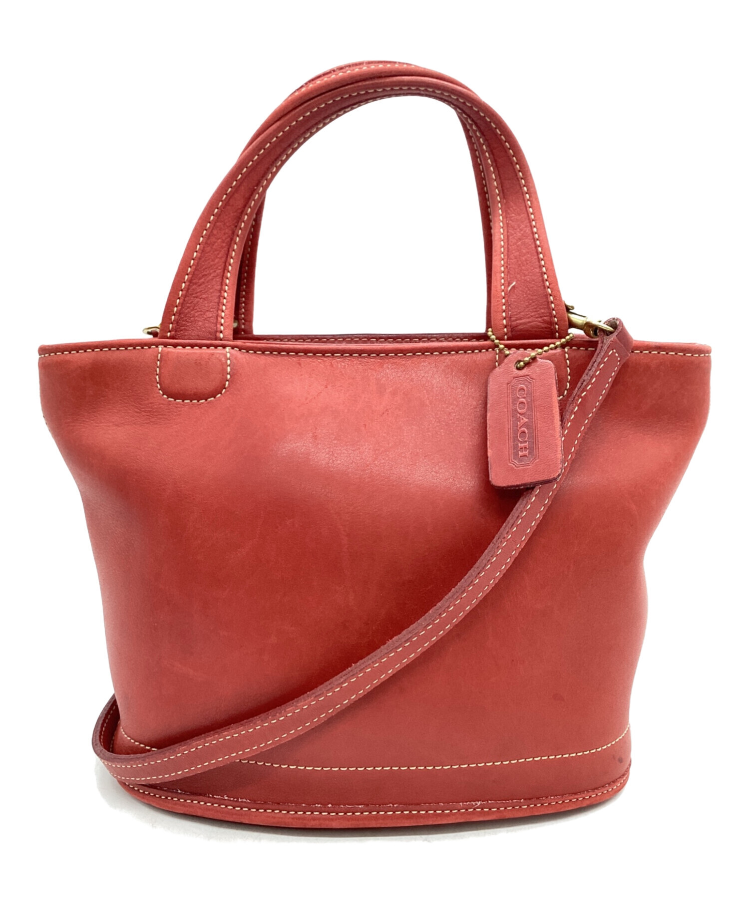 中古・古着通販】COACH (コーチ) COACH 2WAYショルダーバッグ レッド