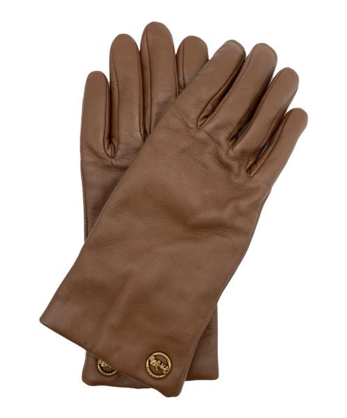 中古・古着通販】COACH (コーチ) レザーグローブ ブラウン サイズ:175