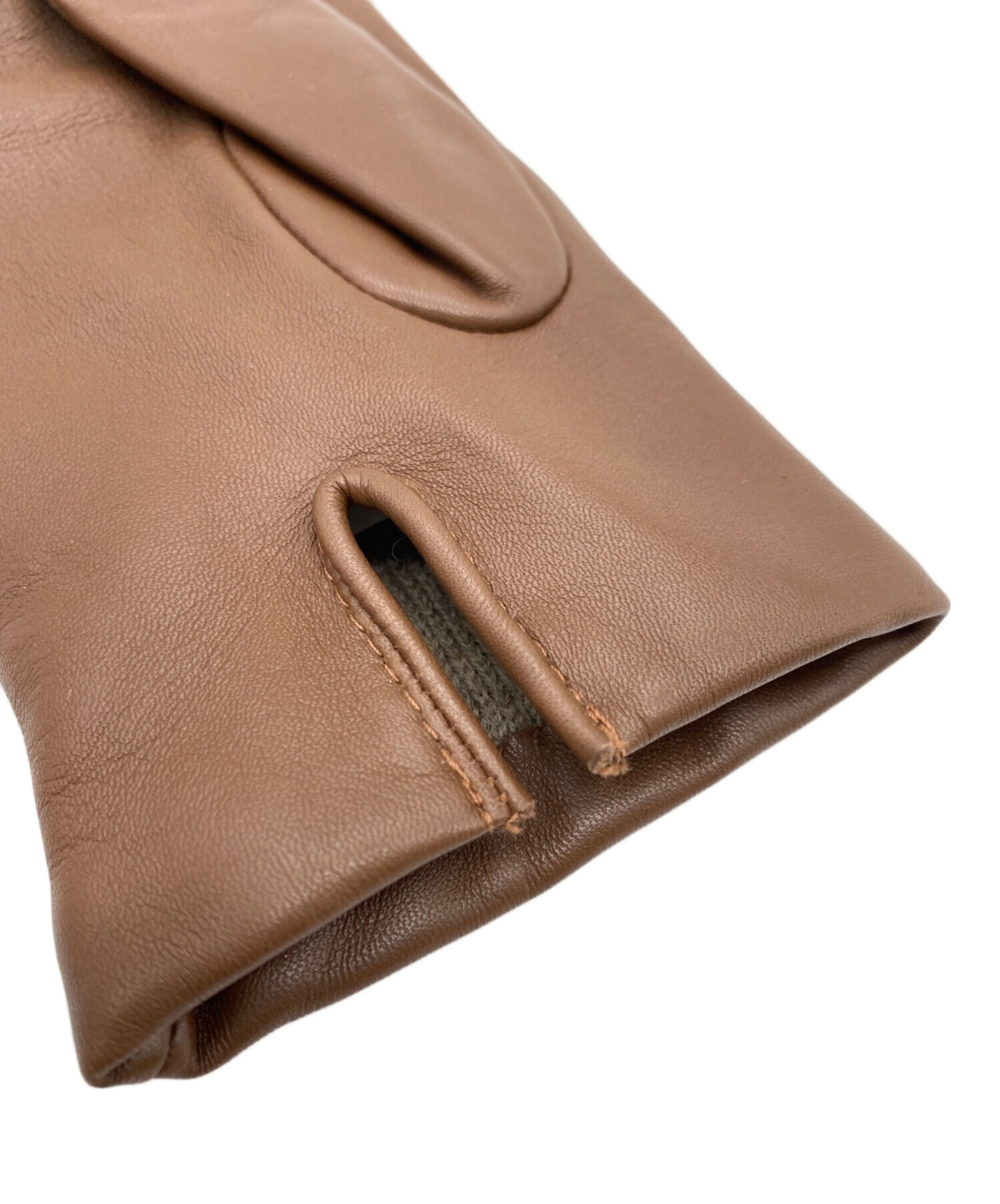 中古・古着通販】COACH (コーチ) レザーグローブ ブラウン サイズ:175