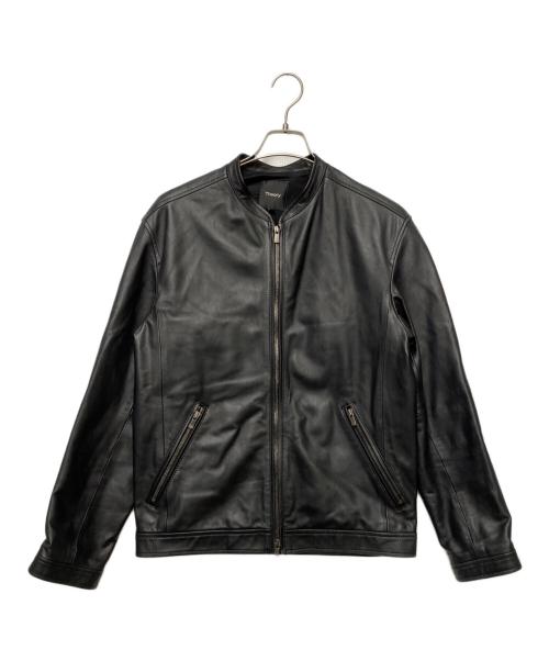 中古・古着通販】theory (セオリー) レザージャケット ブラック サイズ