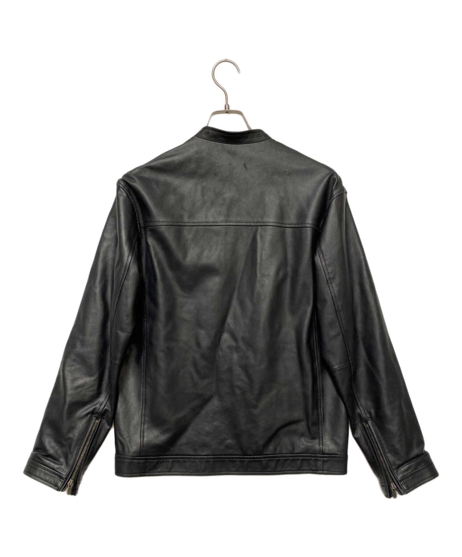 中古・古着通販】theory (セオリー) レザージャケット ブラック サイズ