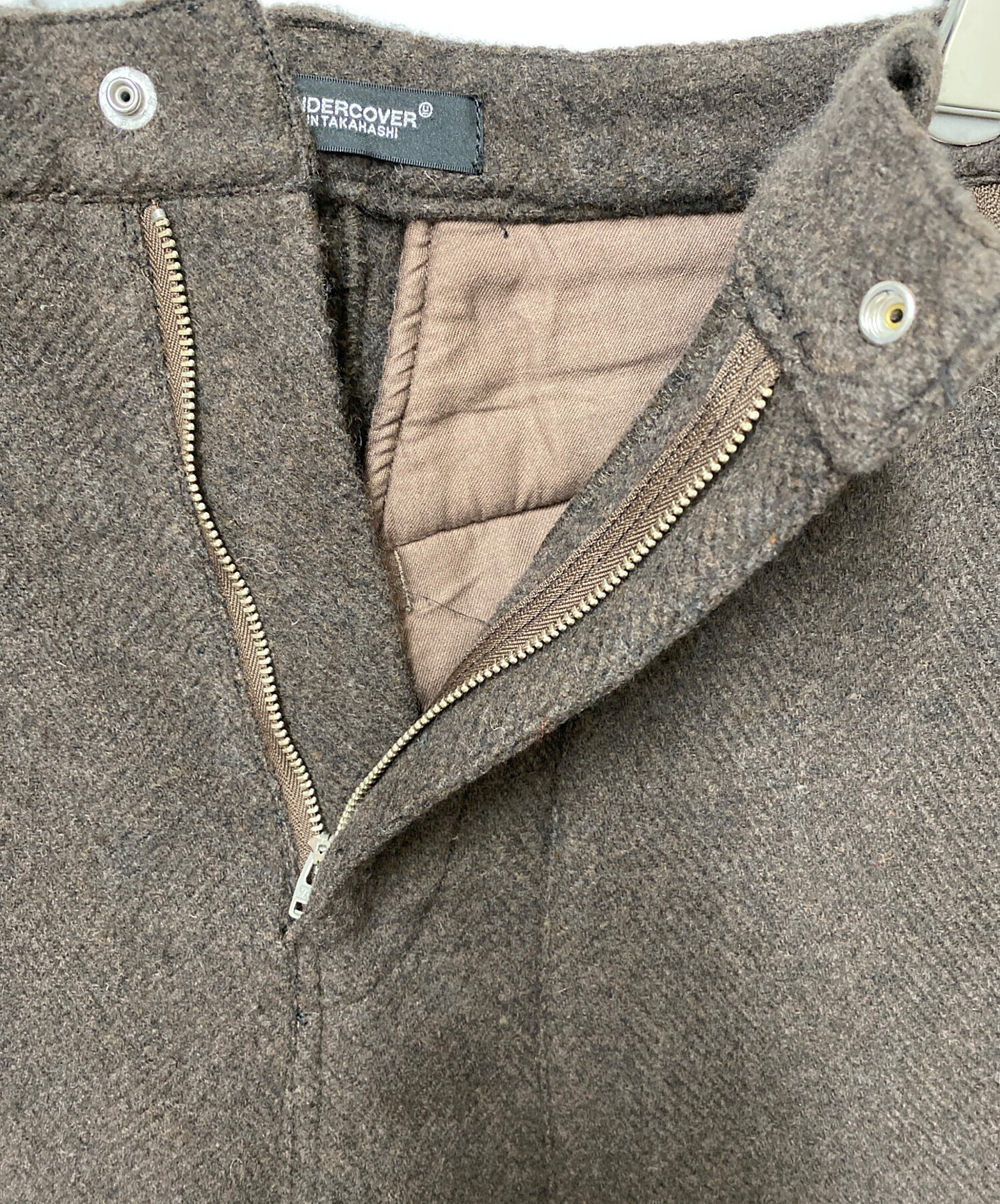 中古・古着通販】UNDERCOVER (アンダーカバー) ウールパンツ ブラウン