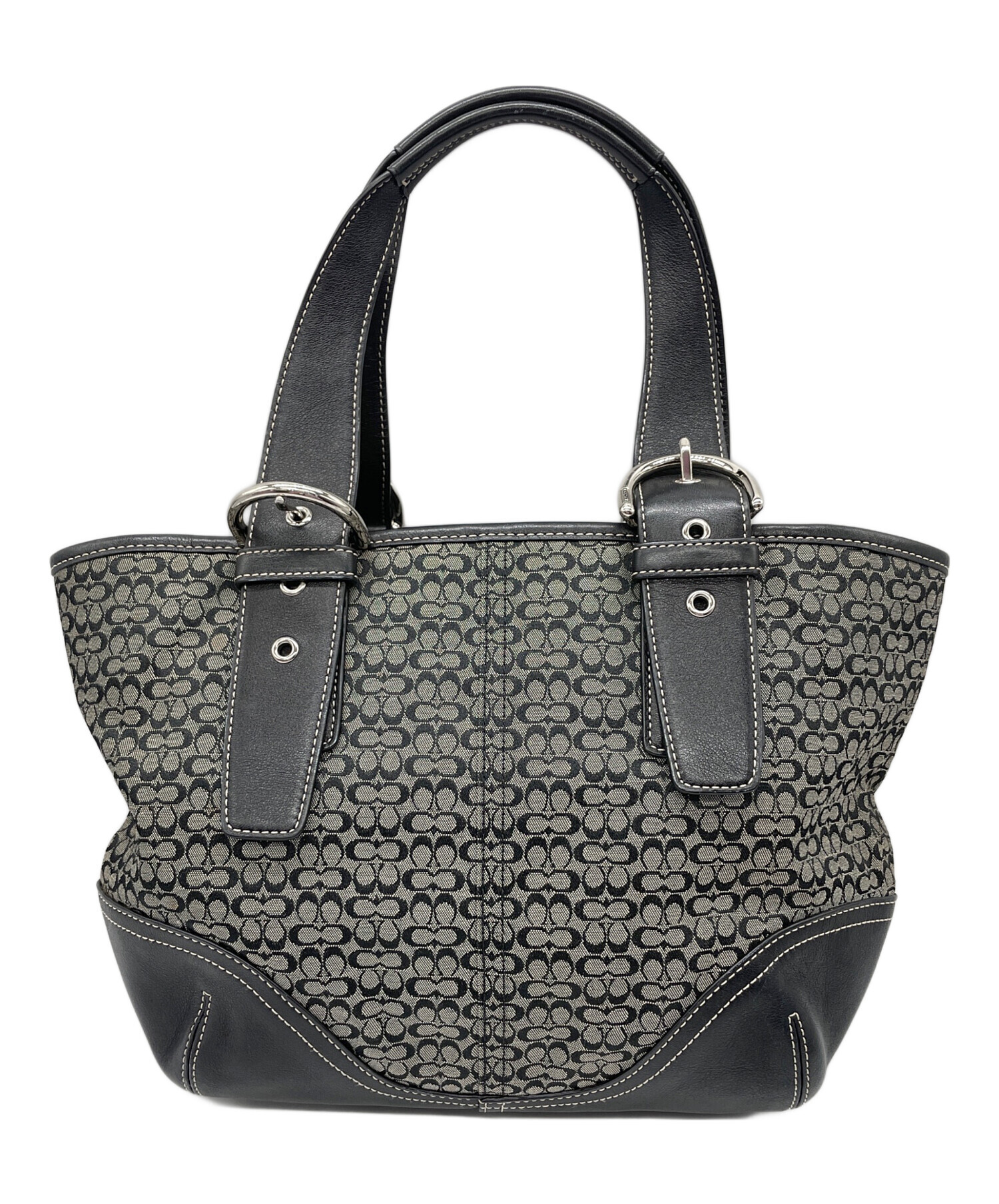 中古・古着通販】COACH (コーチ) ミニシグネチャー ハンドバッグ