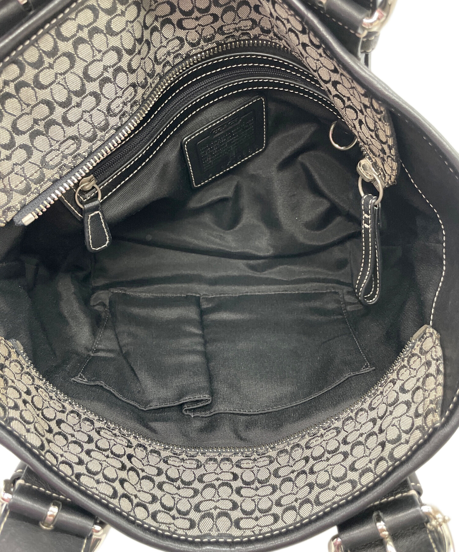 中古・古着通販】COACH (コーチ) ミニシグネチャー ハンドバッグ