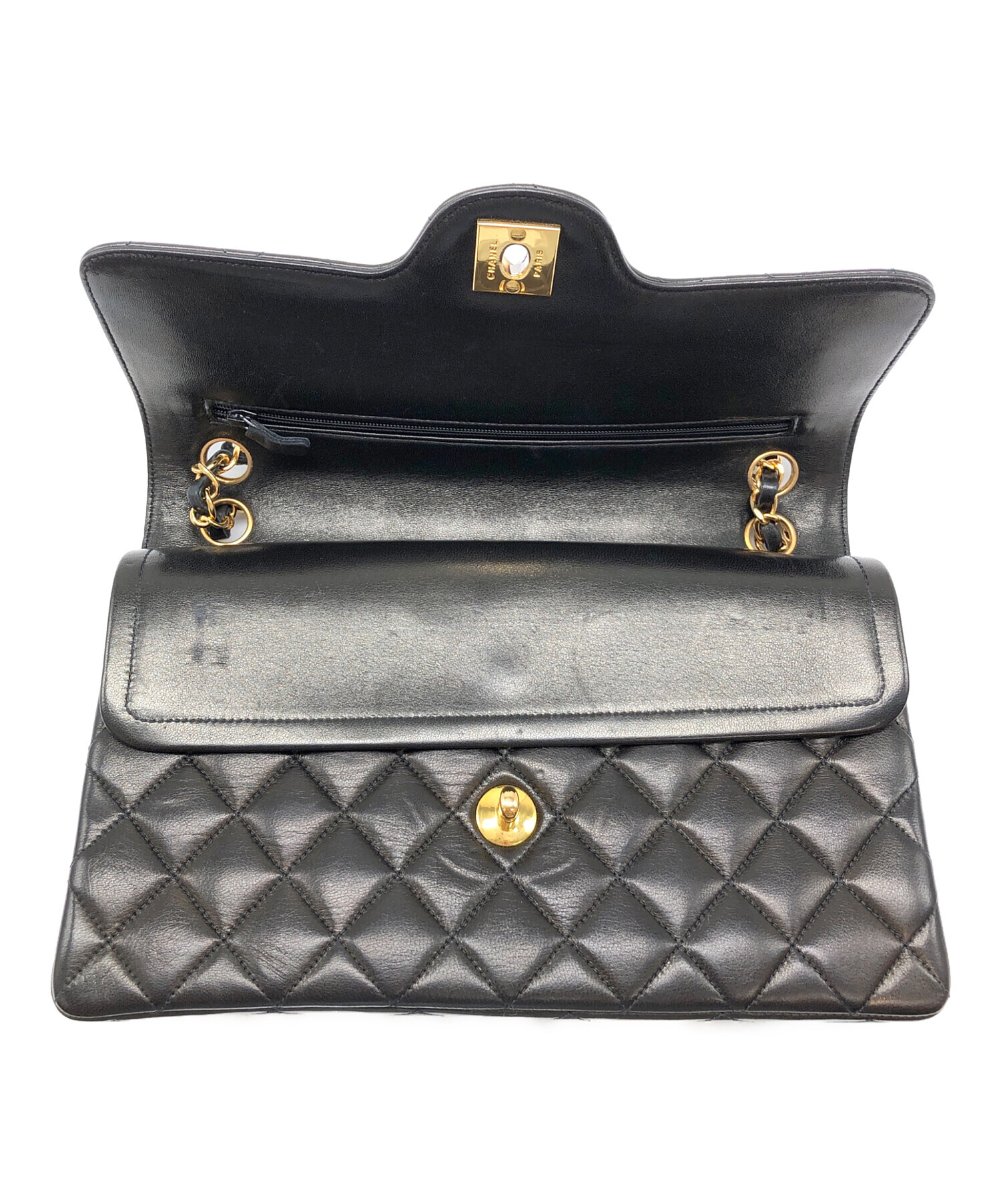 中古・古着通販】CHANEL (シャネル) ダブルフラップダブルチェーン