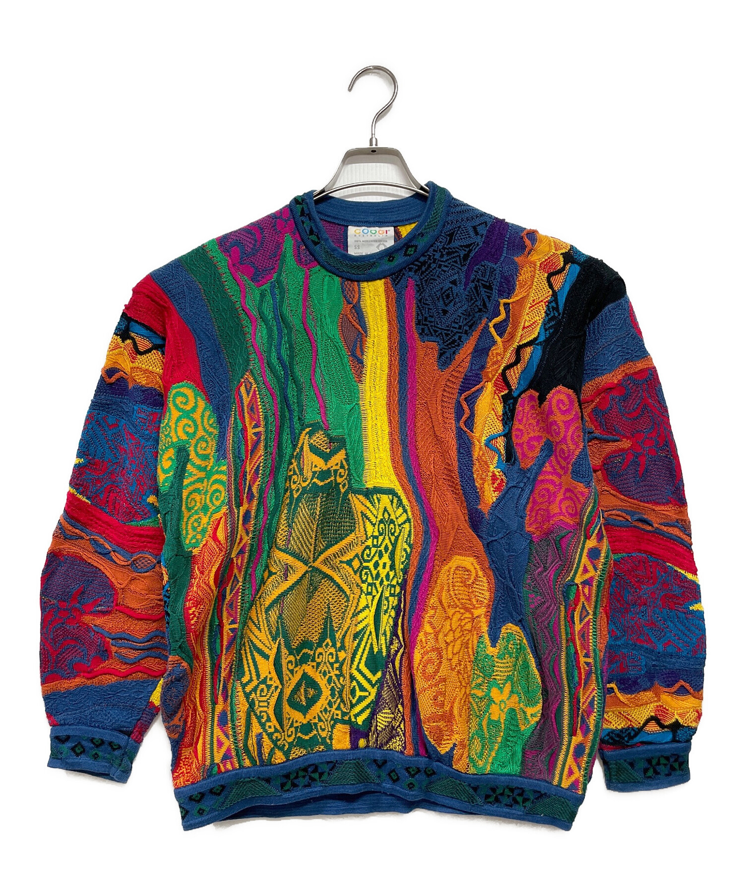 中古・古着通販】Coogi (クージー) 3Dニット マルチカラー サイズ:SS